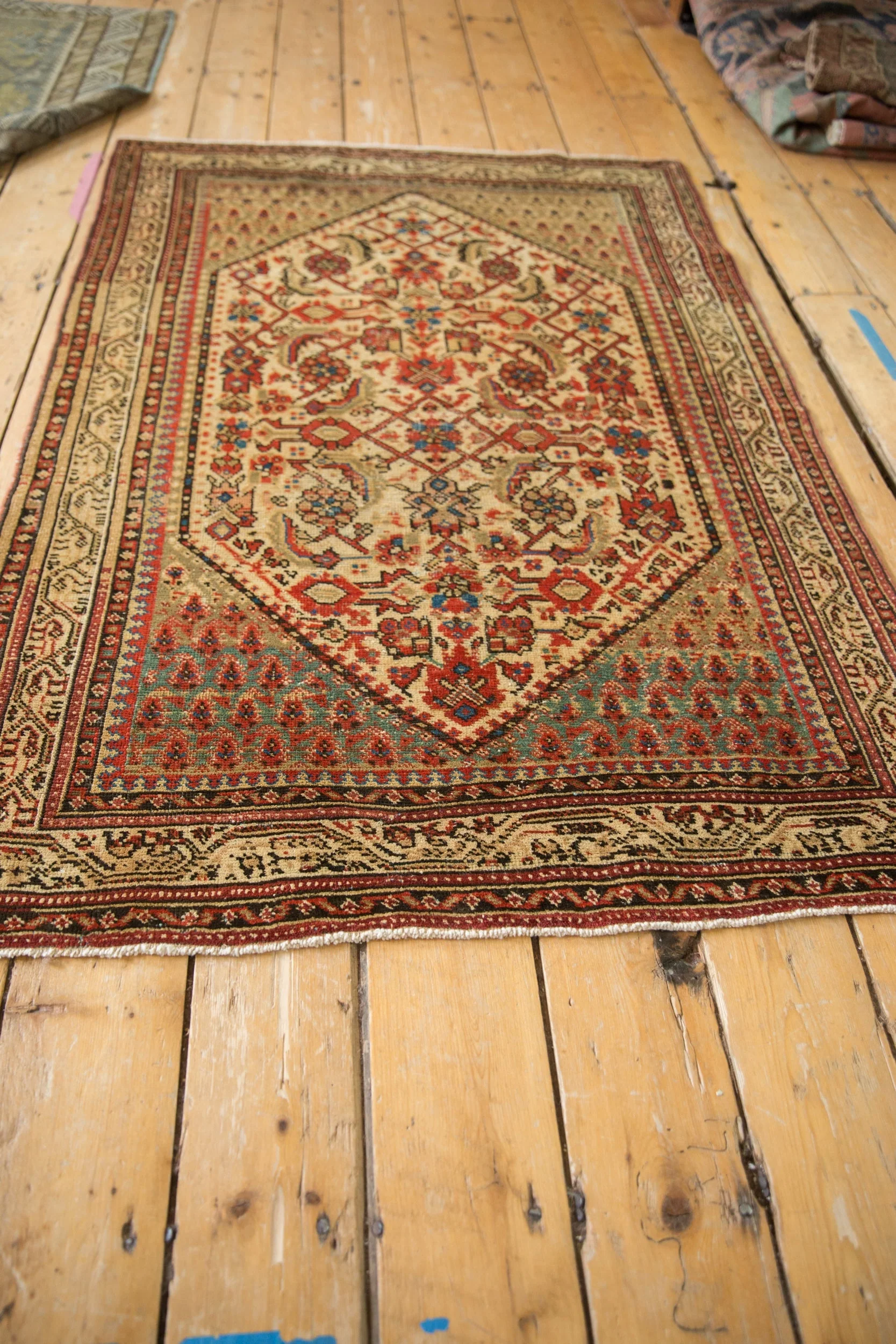 3.5x5 Vintage Distressed Serbend Rug - Image 6
