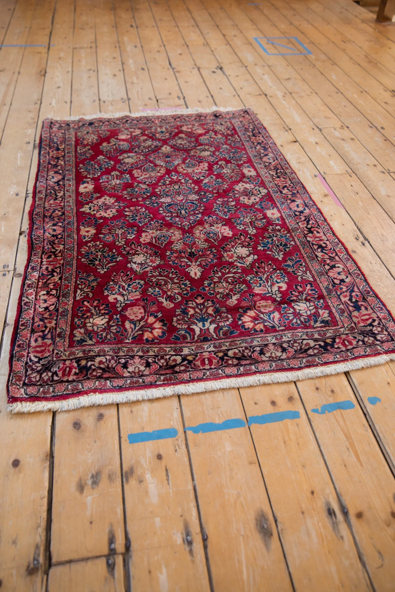 3.5x5 Vintage Fine German Sarouk Rug - Image 3