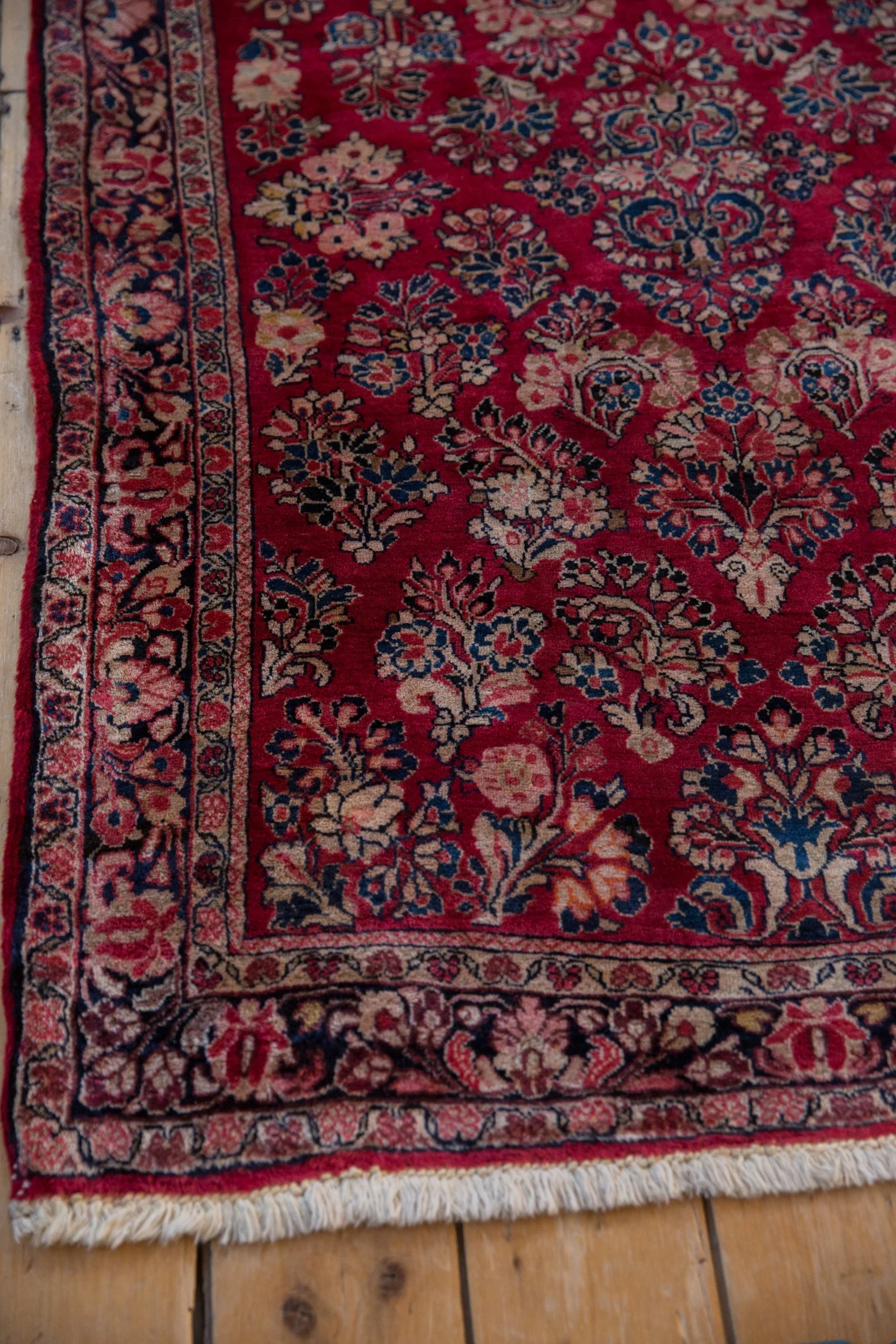 3.5x5 Vintage Fine German Sarouk Rug - Image 4