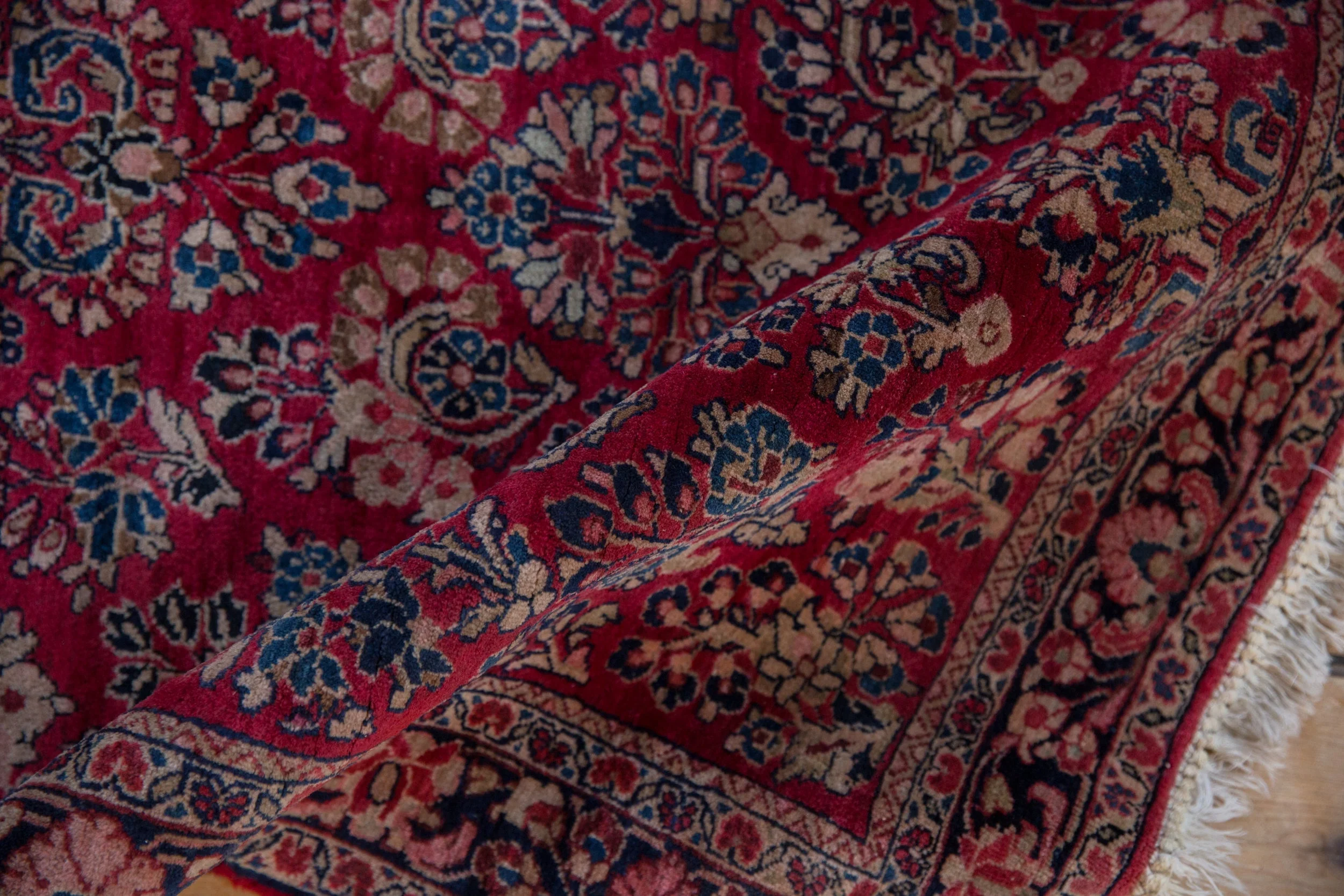 3.5x5 Vintage Fine German Sarouk Rug - Image 7