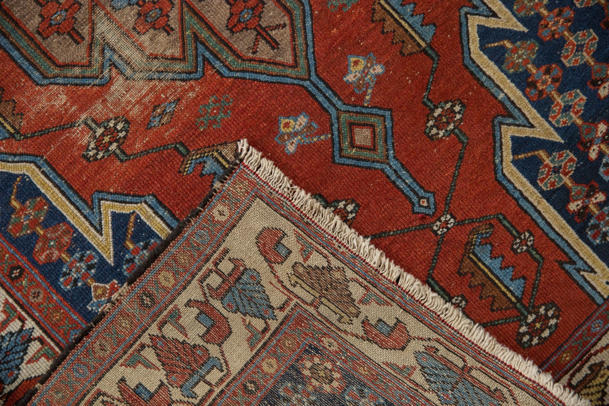 3.5x5 Vintage Fine Hamadan Rug - Image 10