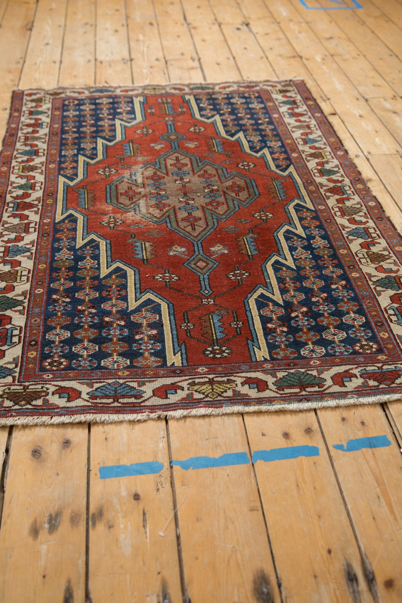 3.5x5 Vintage Fine Hamadan Rug - Image 5