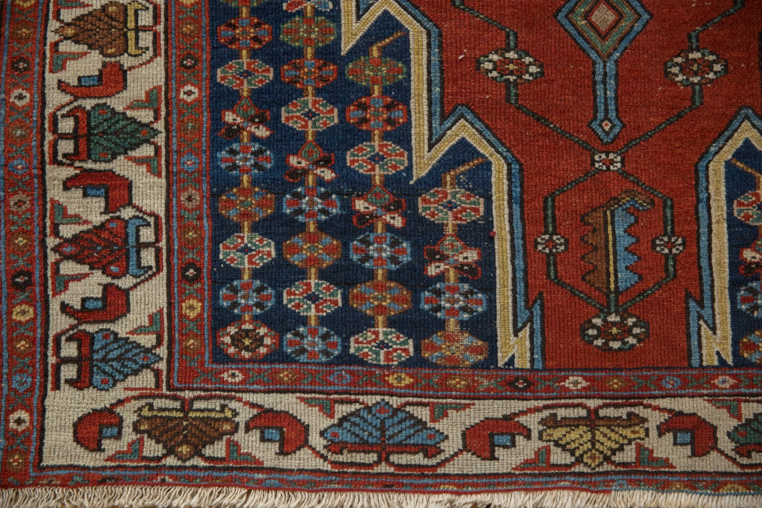 3.5x5 Vintage Fine Hamadan Rug - Image 7