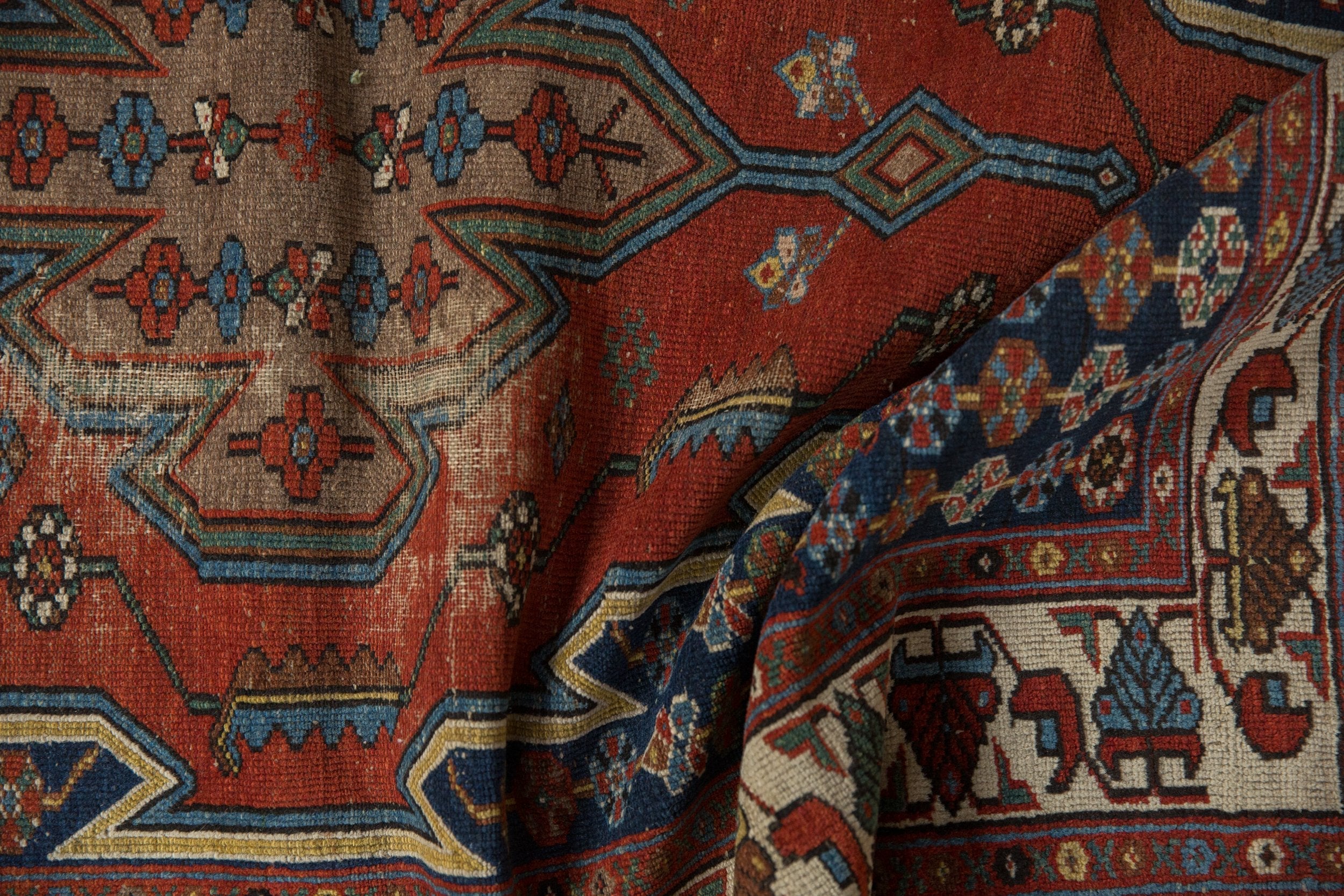 3.5x5 Vintage Fine Hamadan Rug - Image 8