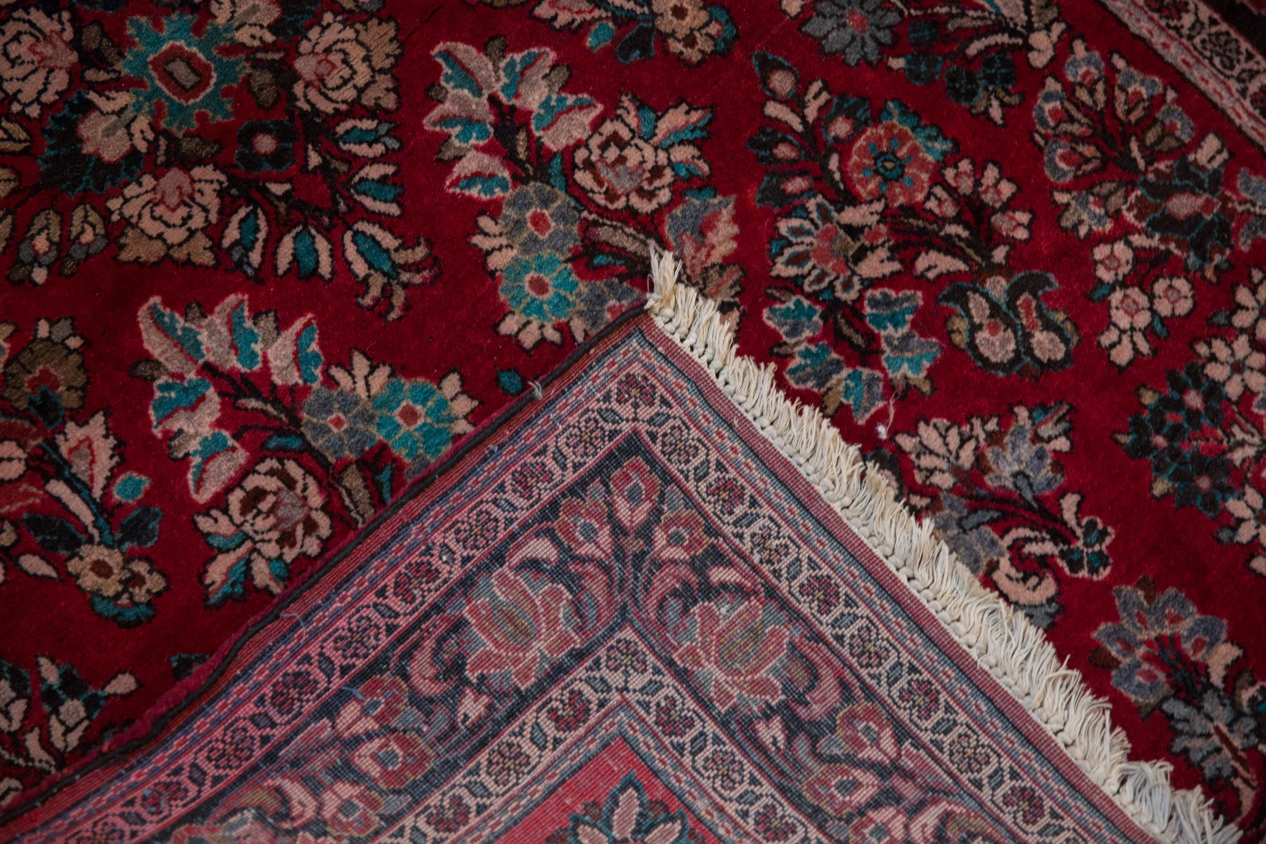 3.5x5 Vintage Fine Sarouk Rug - Image 11