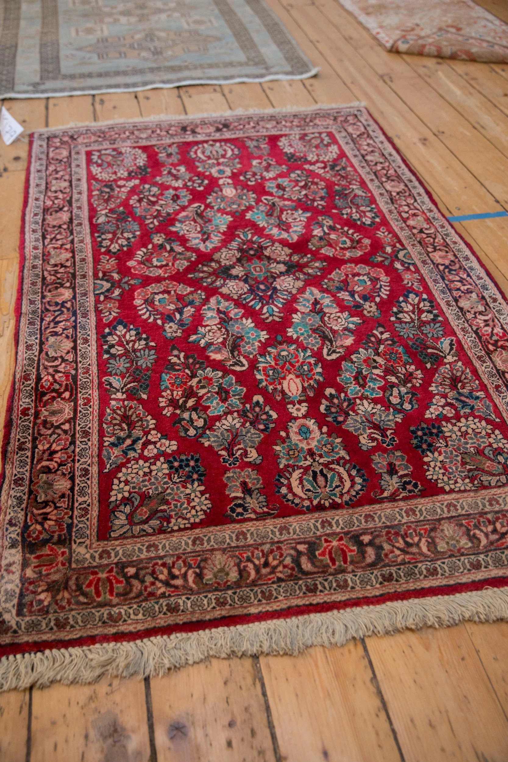 3.5x5 Vintage Fine Sarouk Rug - Image 6