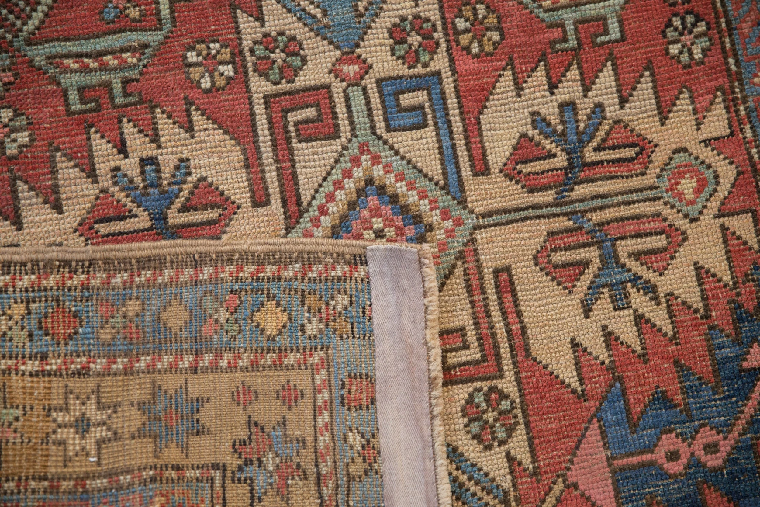 3.5x5 Vintage Heriz Rug - Image 12
