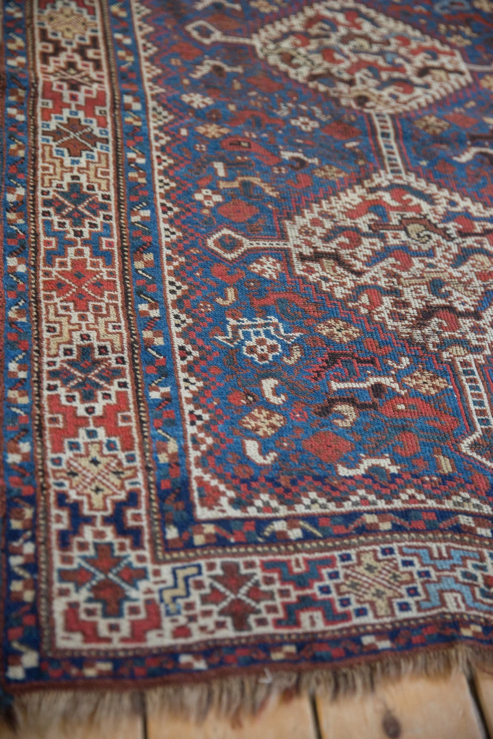 3.5x5 Vintage Kamseh Rug - Image 4