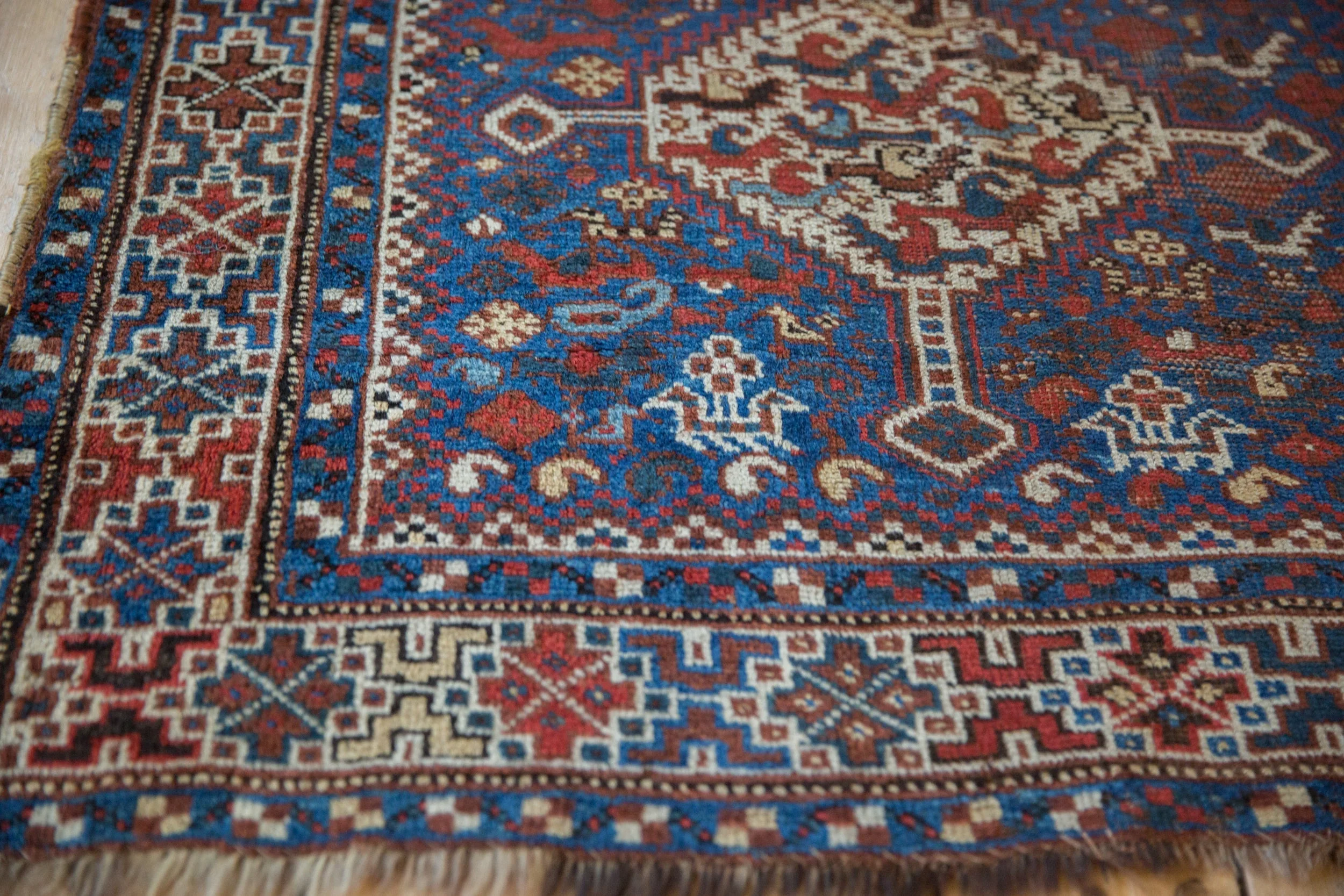 3.5x5 Vintage Kamseh Rug - Image 6