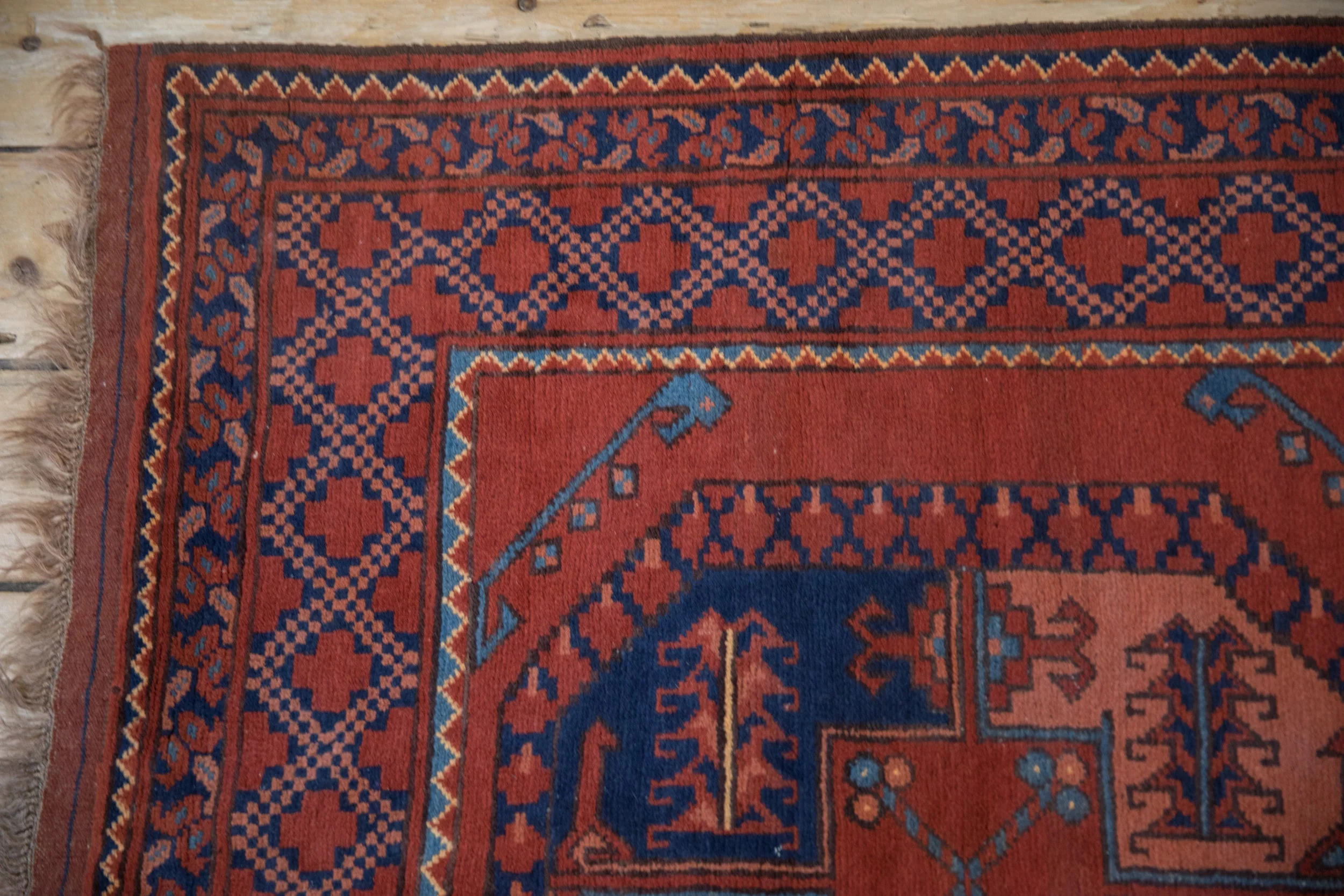 3.5x5 Vintage Pakistani Ersari Design Rug - Image 4