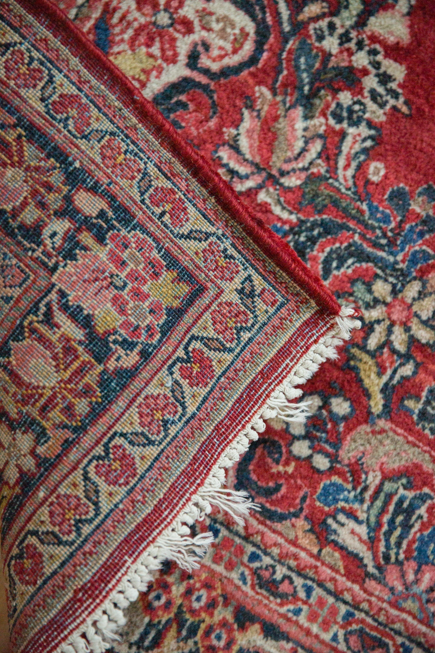 3.5x5 Vintage Sarouk Rug - Image 10