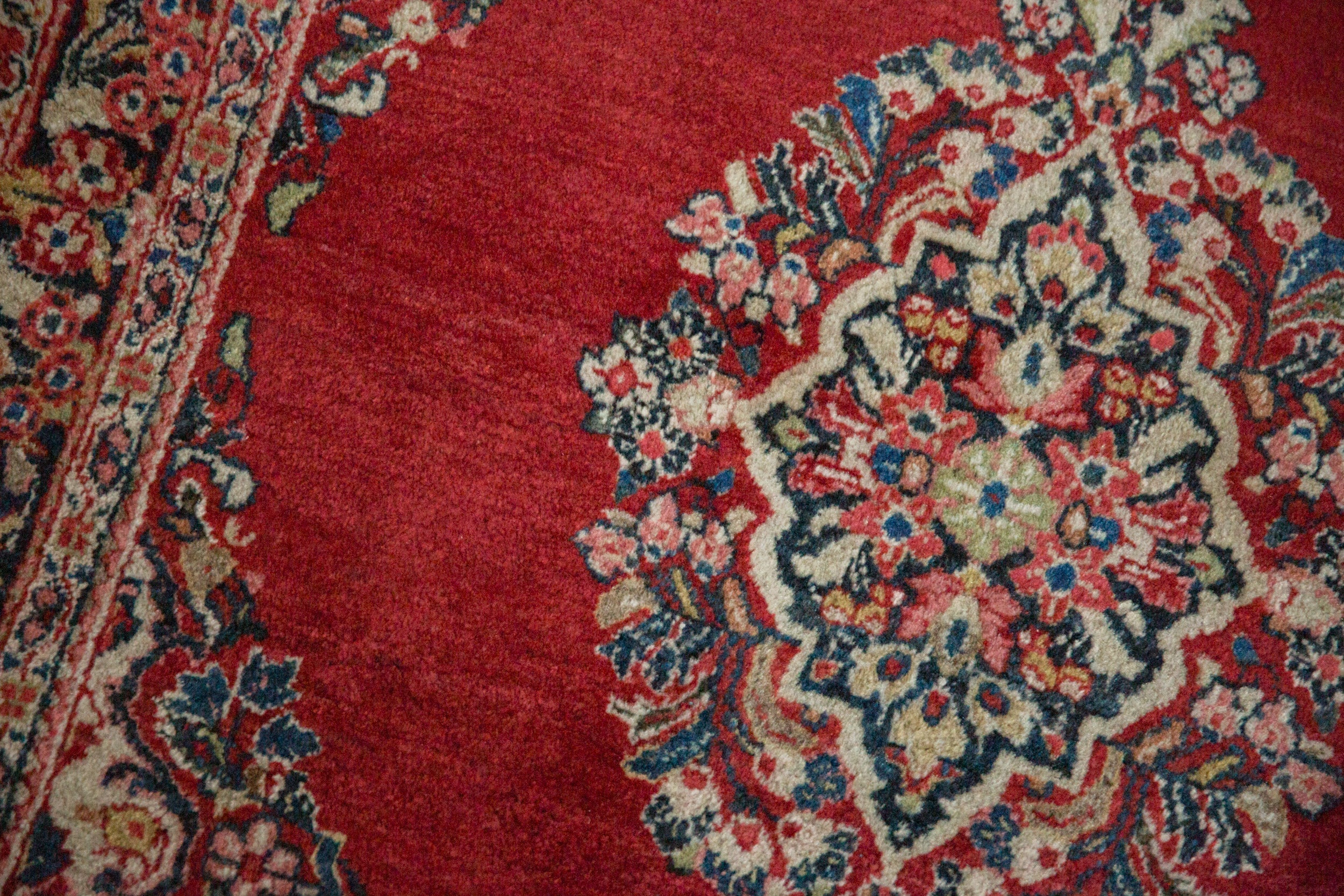 3.5x5 Vintage Sarouk Rug - Image 6