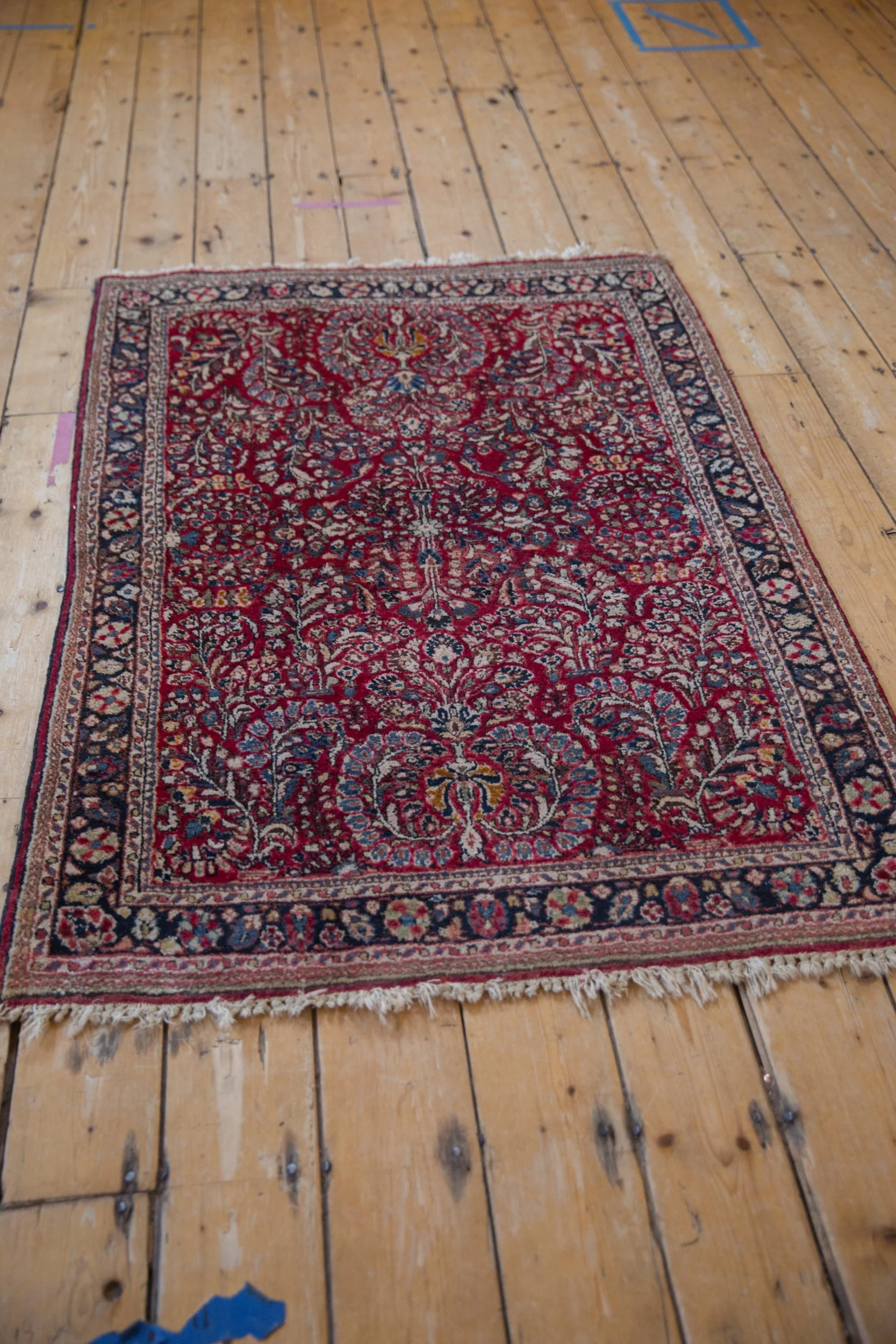 3.5x5 Vintage Sarouk Rug - Image 4