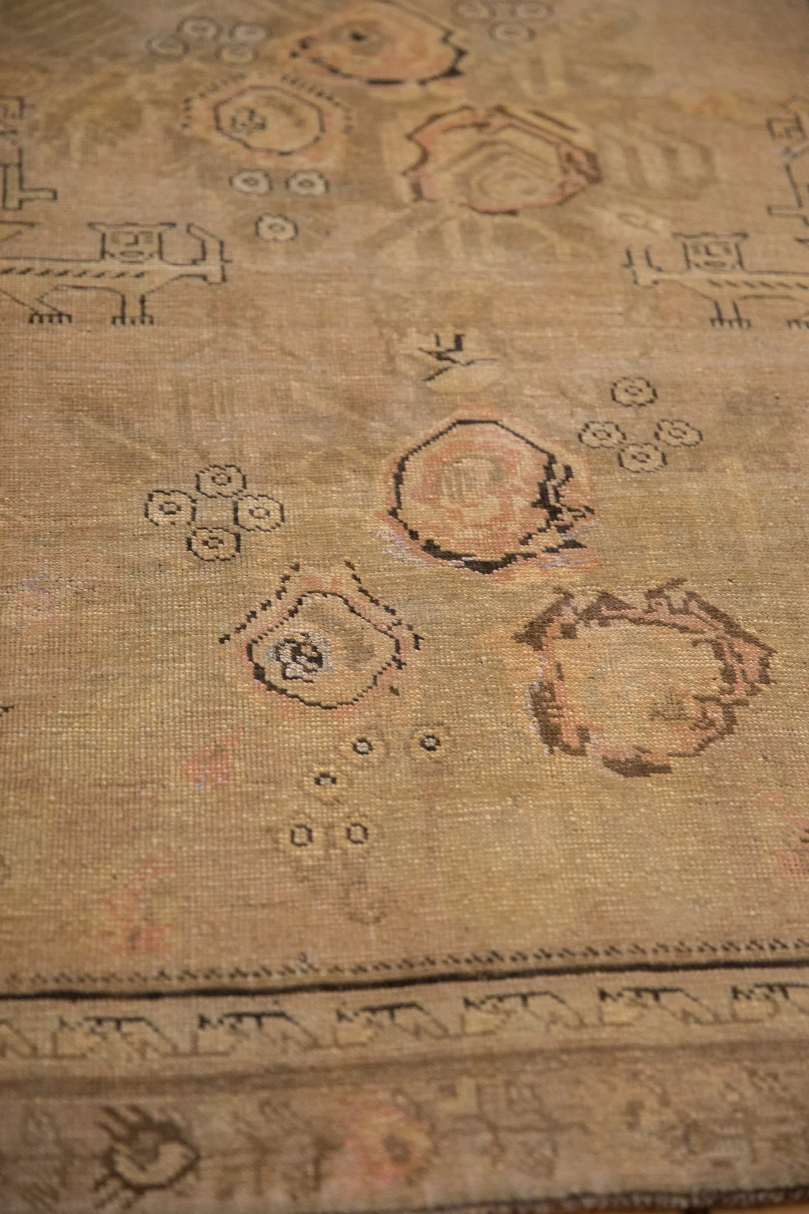 3.5x6.5 Antique Distressed Karabagh Rug - Image 12