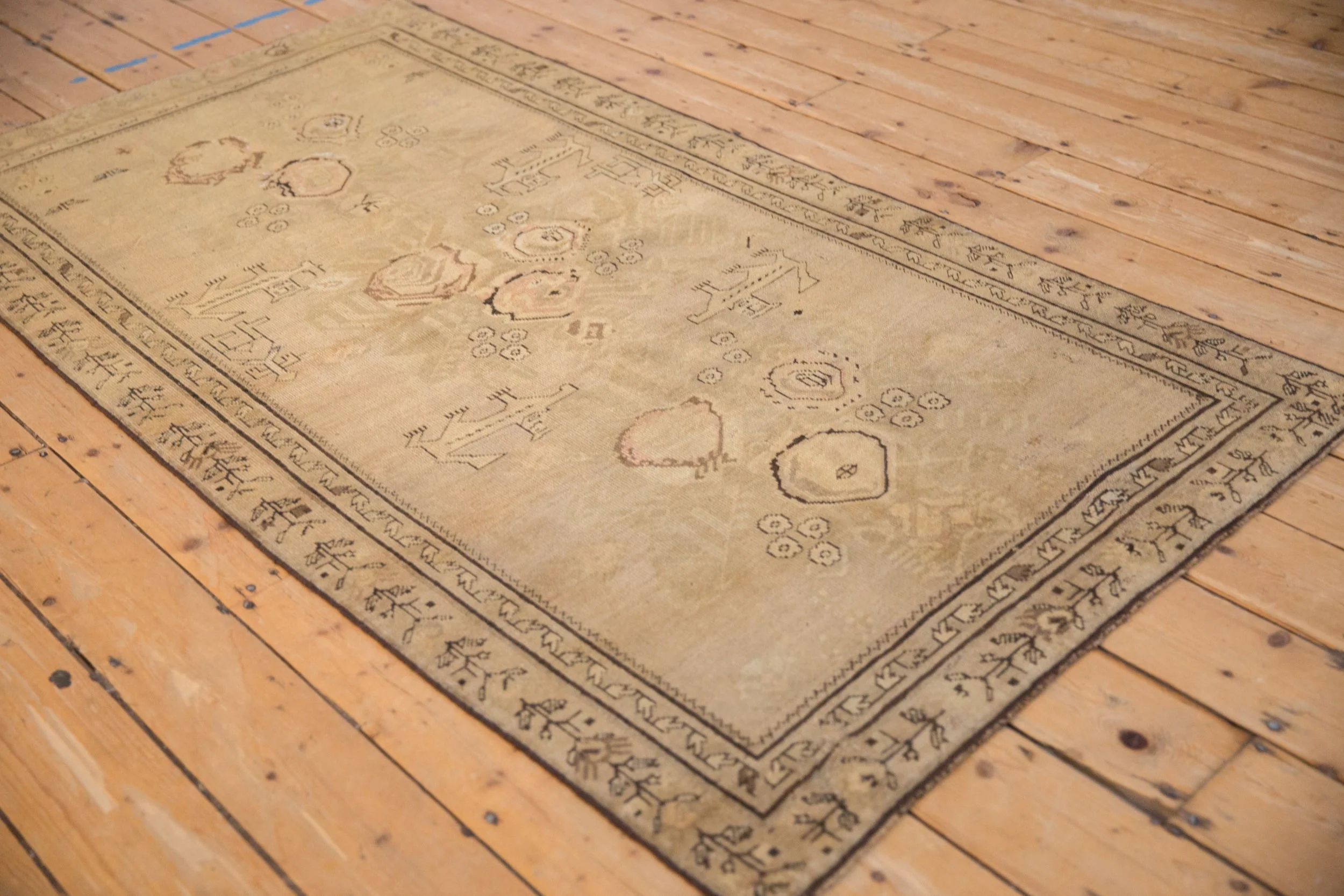 3.5x6.5 Antique Distressed Karabagh Rug - Image 4