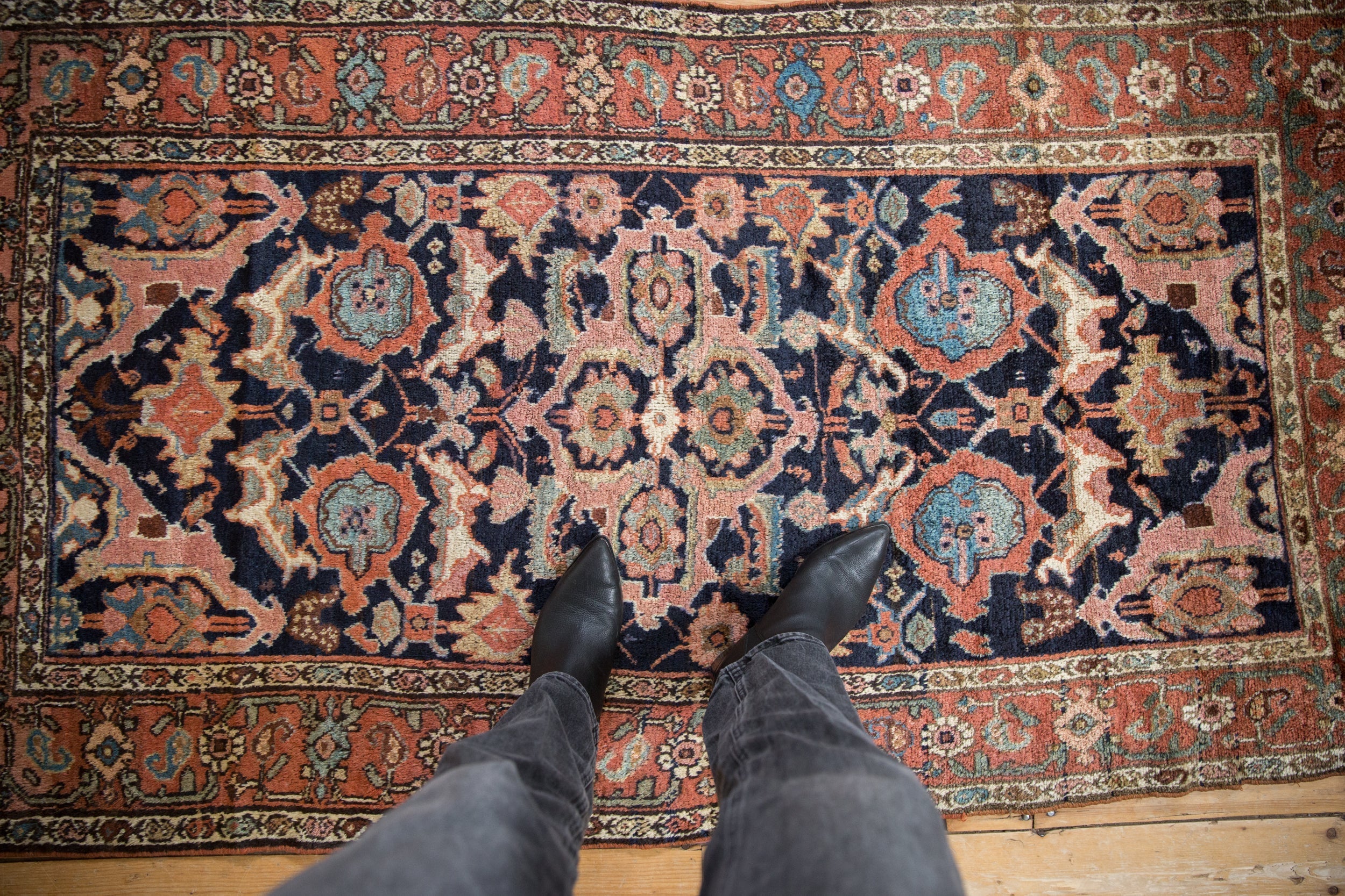 3.5x6.5 Antique Kurdish Rug - Image 2