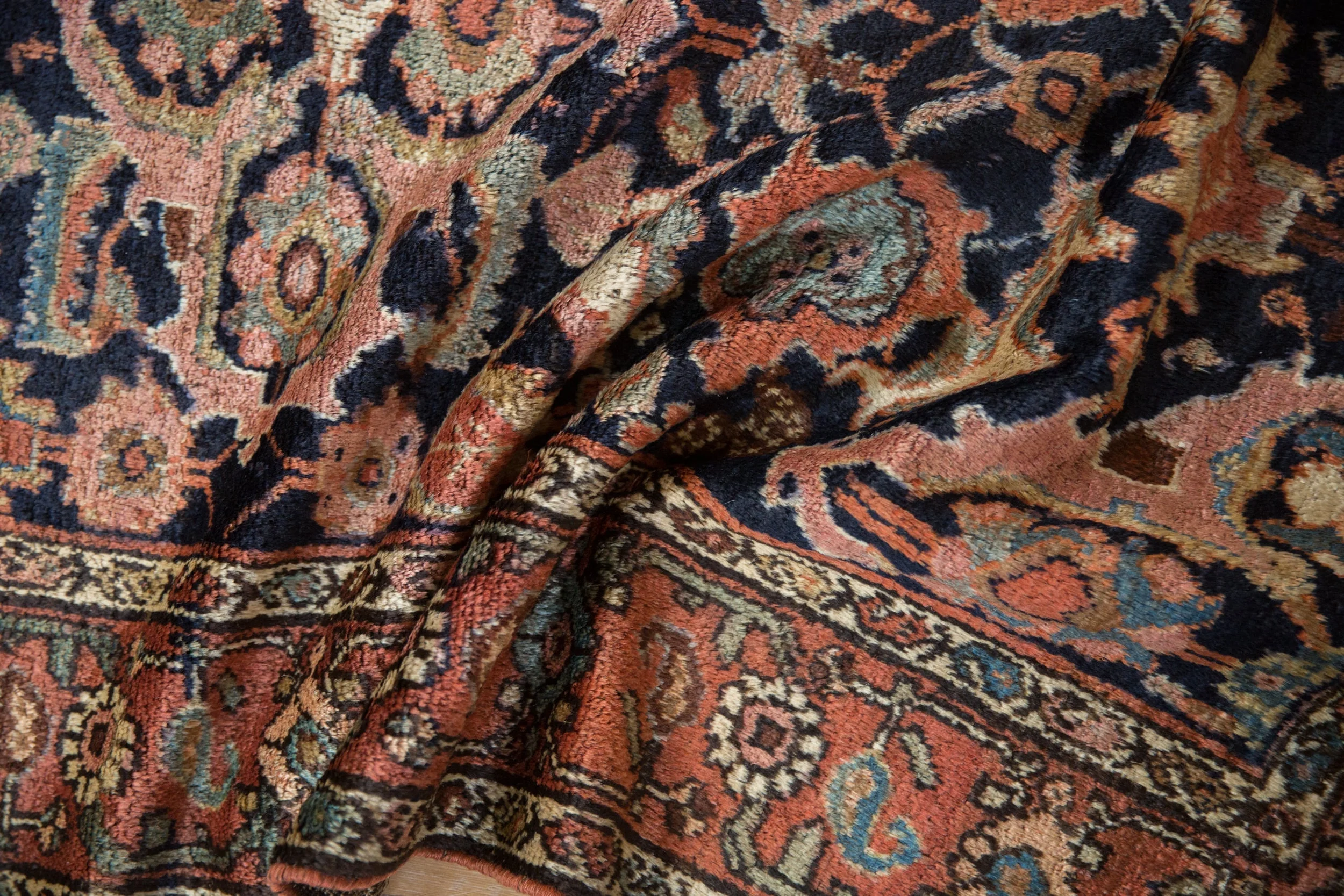 3.5x6.5 Antique Kurdish Rug - Image 9