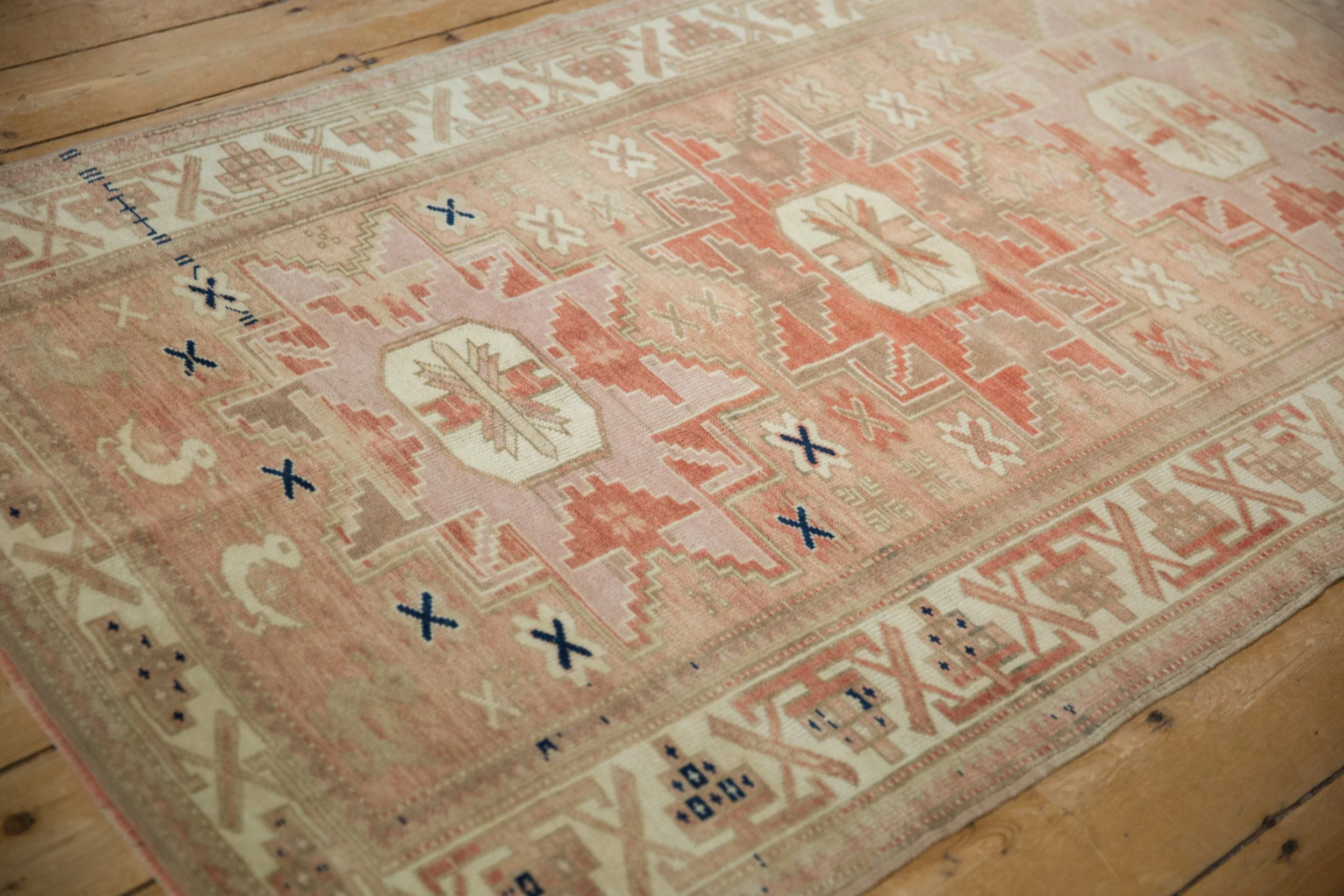 3.5x6.5 Vintage Distressed Anatolian Rug - Image 5