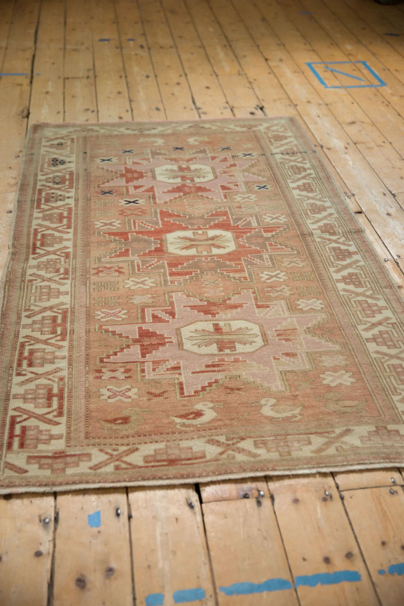 3.5x6.5 Vintage Distressed Anatolian Rug - Image 6