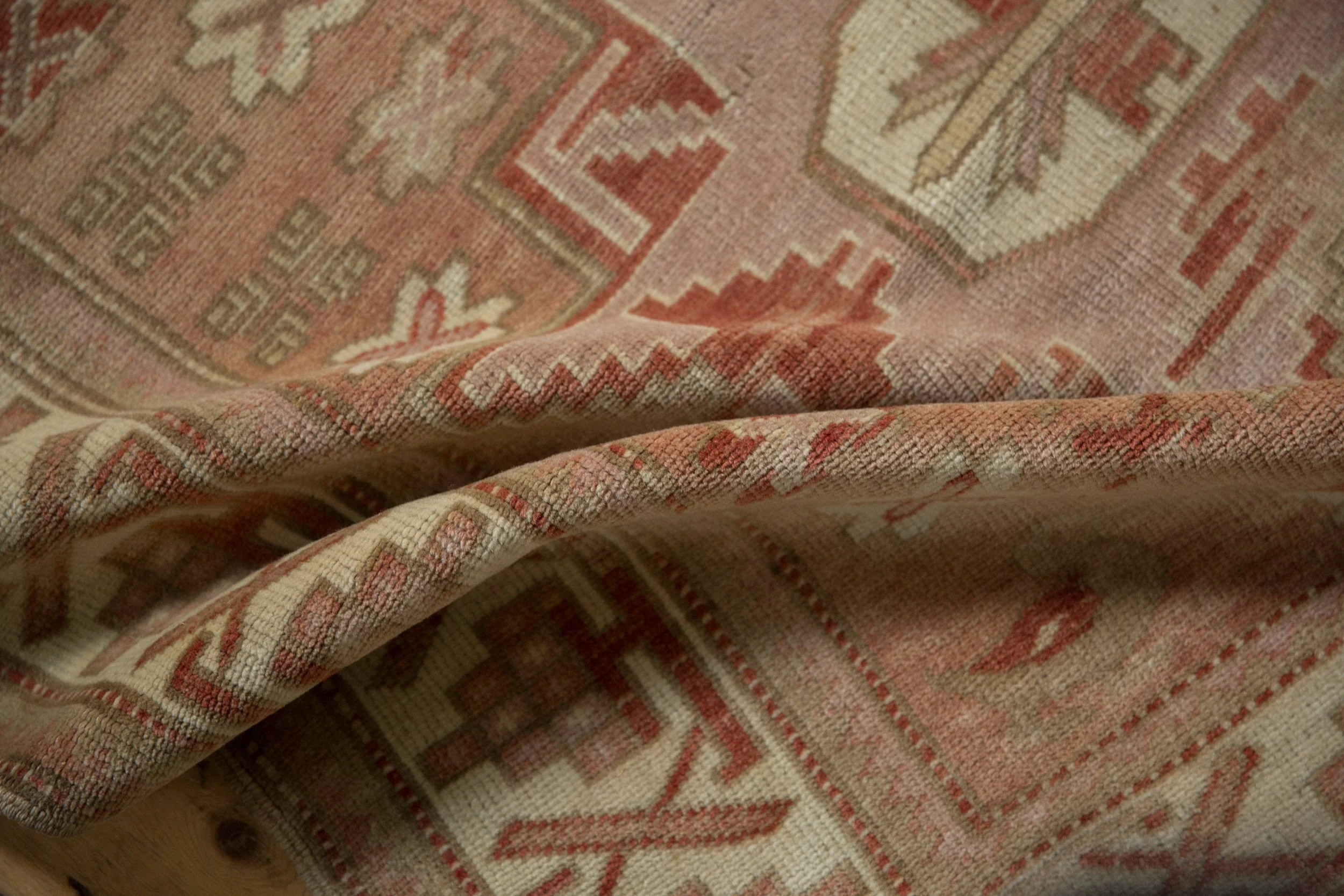 3.5x6.5 Vintage Distressed Anatolian Rug - Image 8