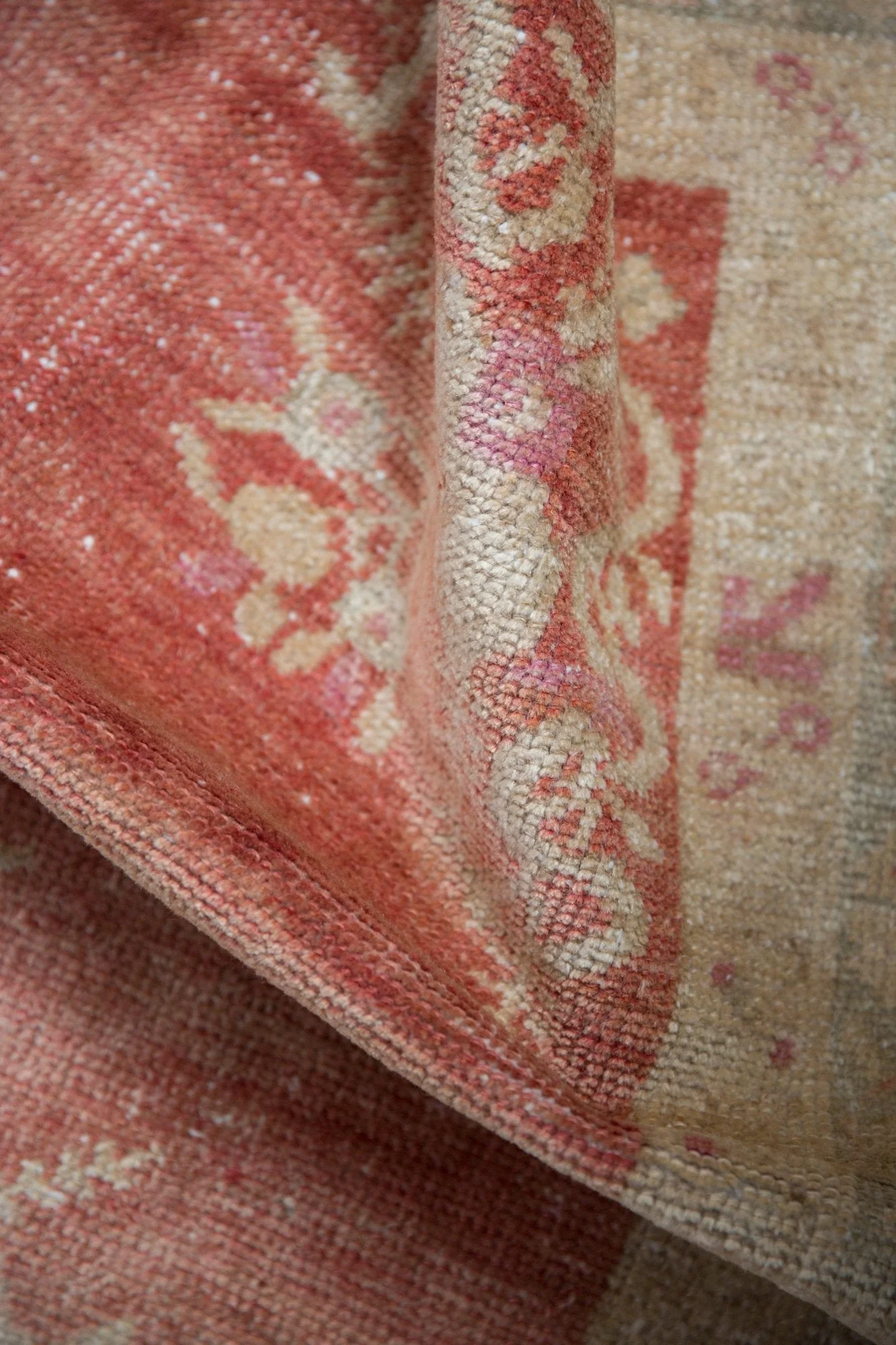 3.5x6.5 Vintage Distressed Oushak Rug - Image 10