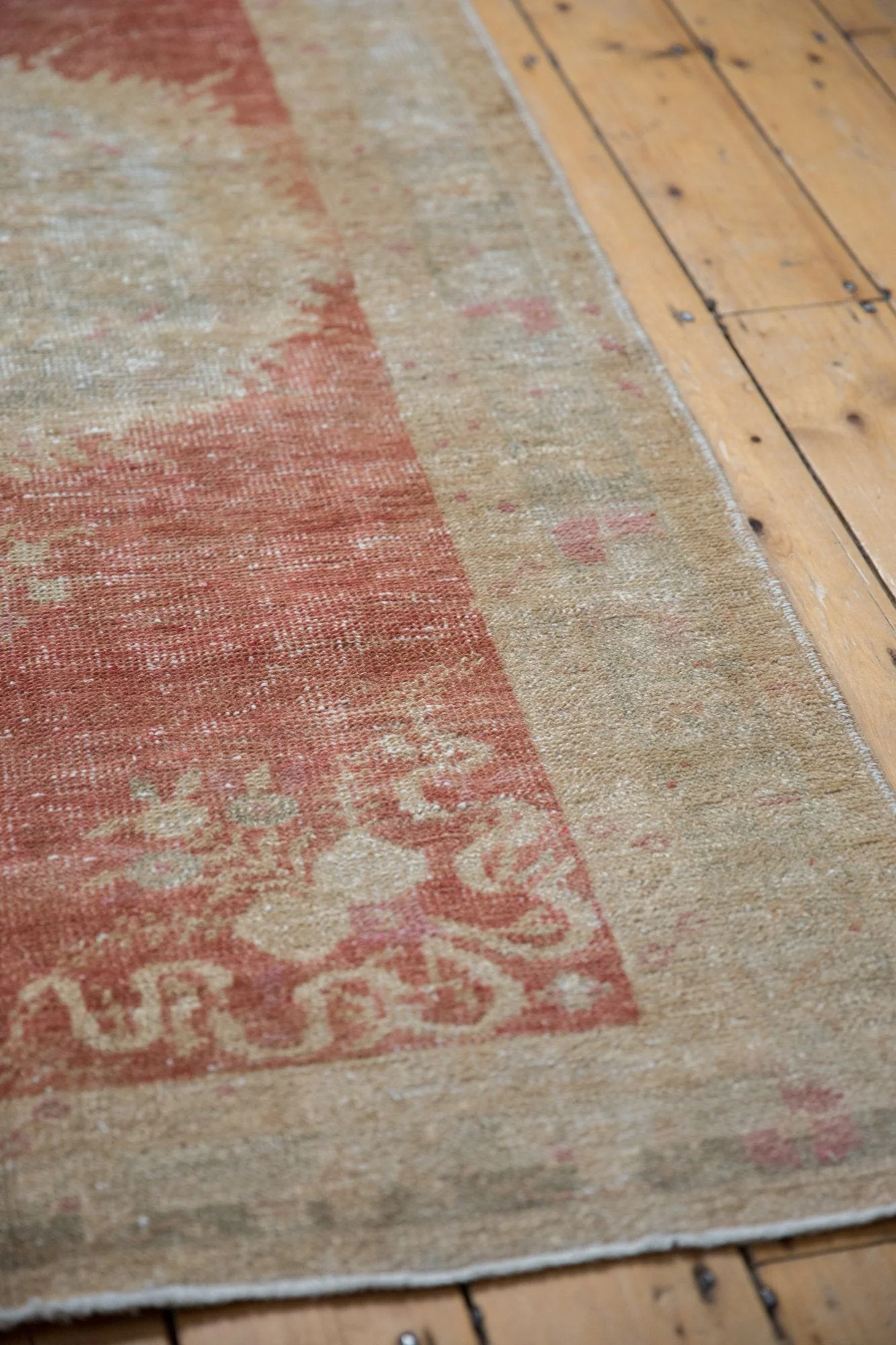 3.5x6.5 Vintage Distressed Oushak Rug - Image 5