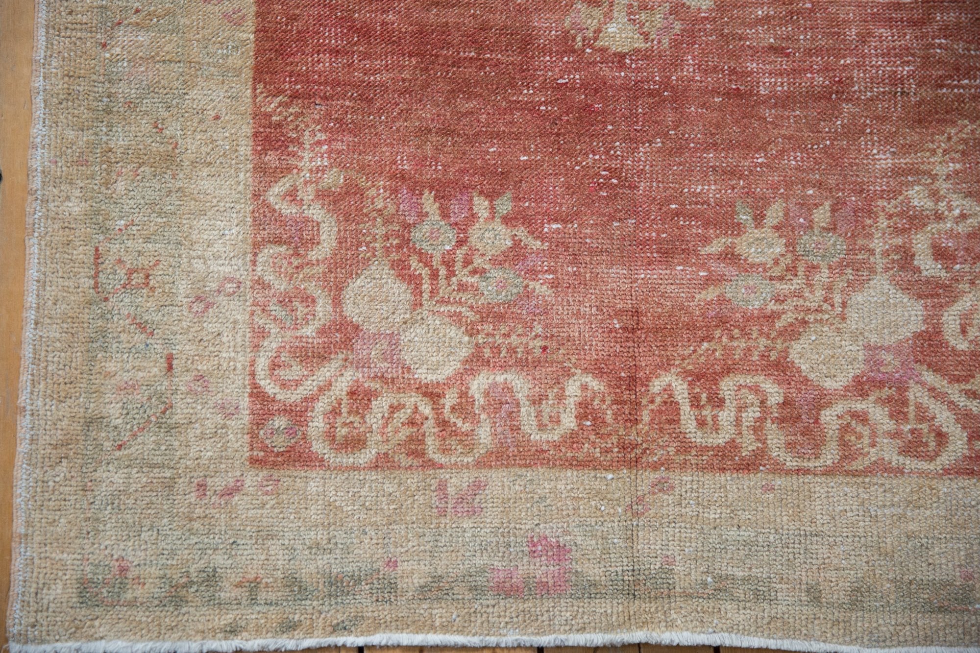 3.5x6.5 Vintage Distressed Oushak Rug - Image 6