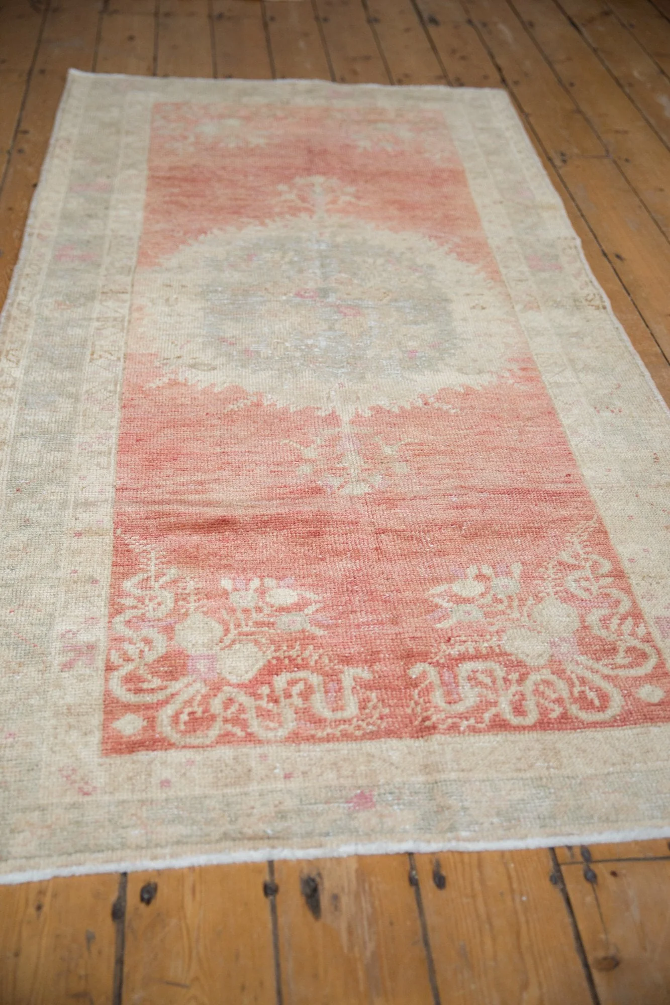 3.5x6.5 Vintage Distressed Oushak Rug - Image 8