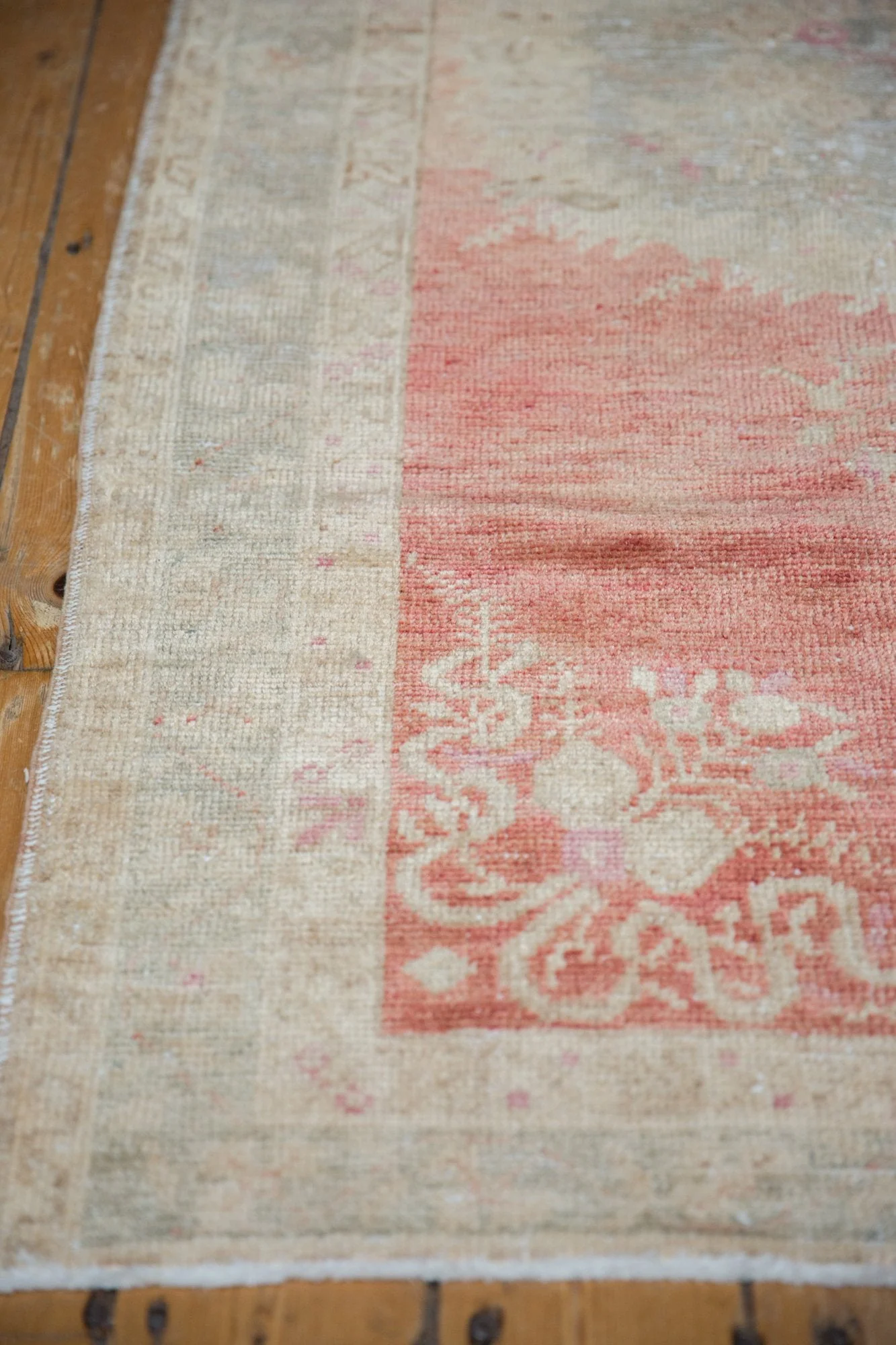 3.5x6.5 Vintage Distressed Oushak Rug - Image 9