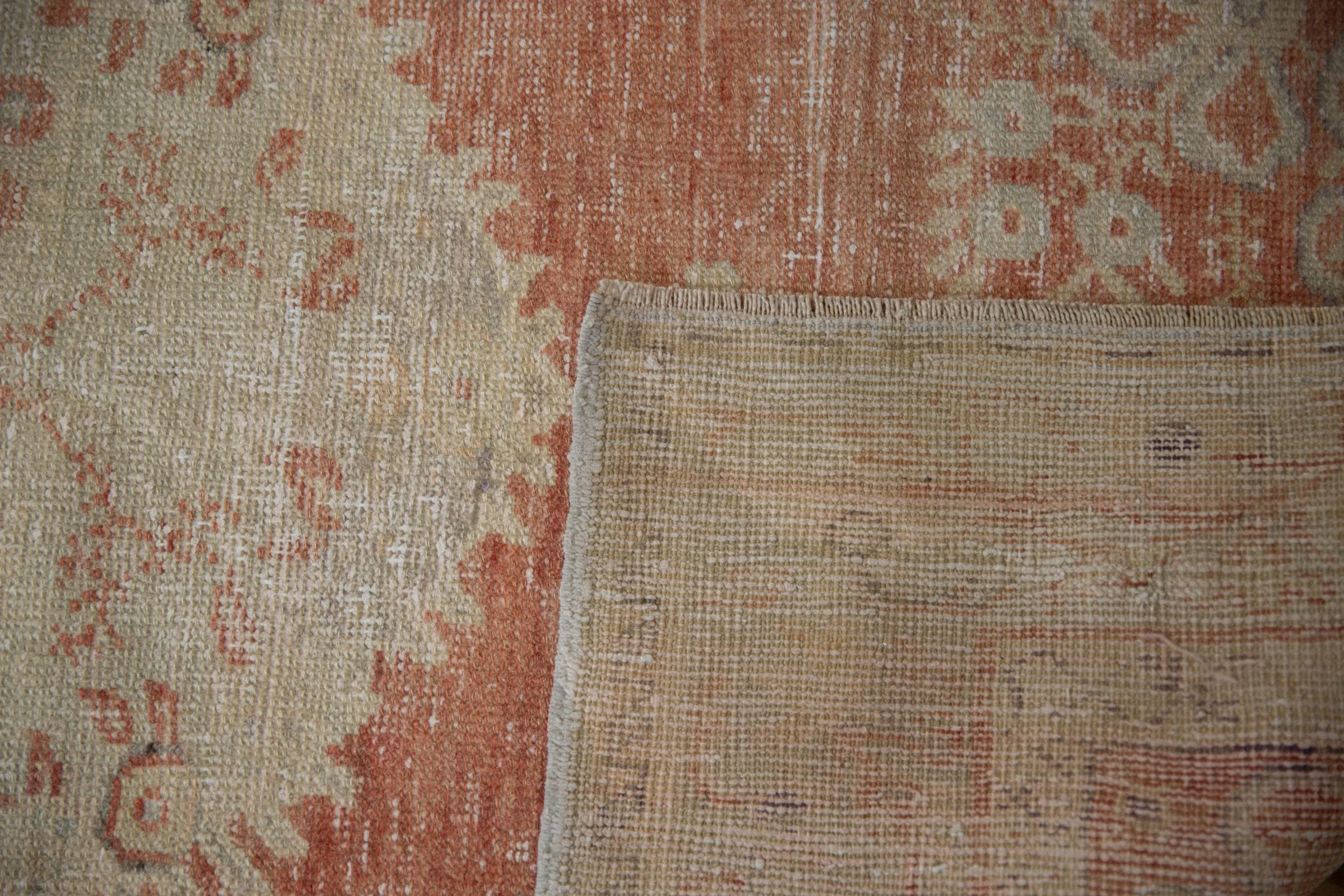 3.5x6.5 Vintage Distressed Oushak Rug - Image 10
