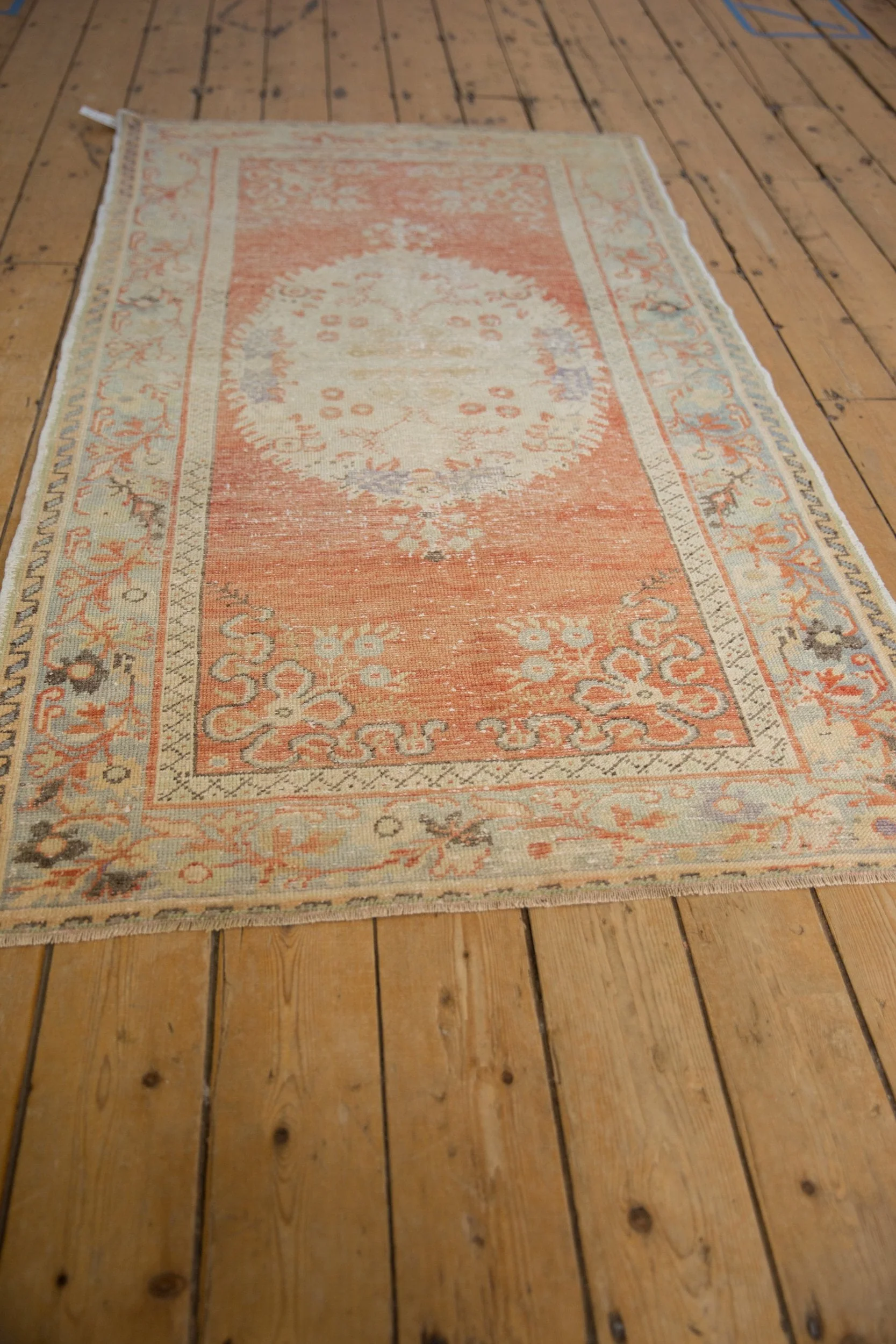 3.5x6.5 Vintage Distressed Oushak Rug - Image 3