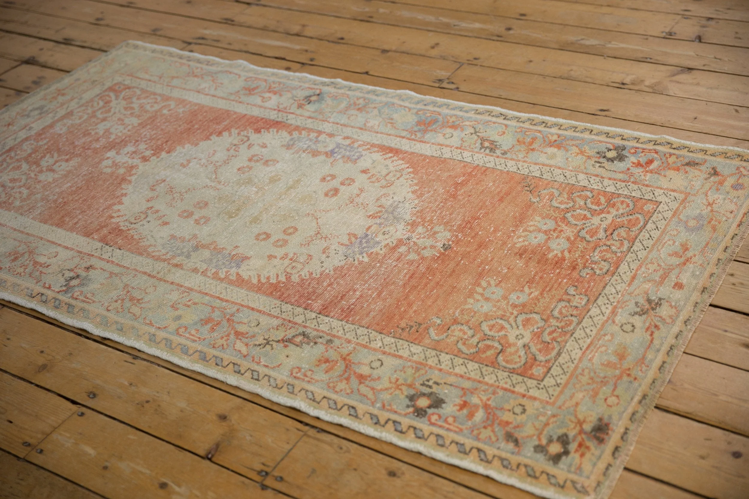 3.5x6.5 Vintage Distressed Oushak Rug - Image 4