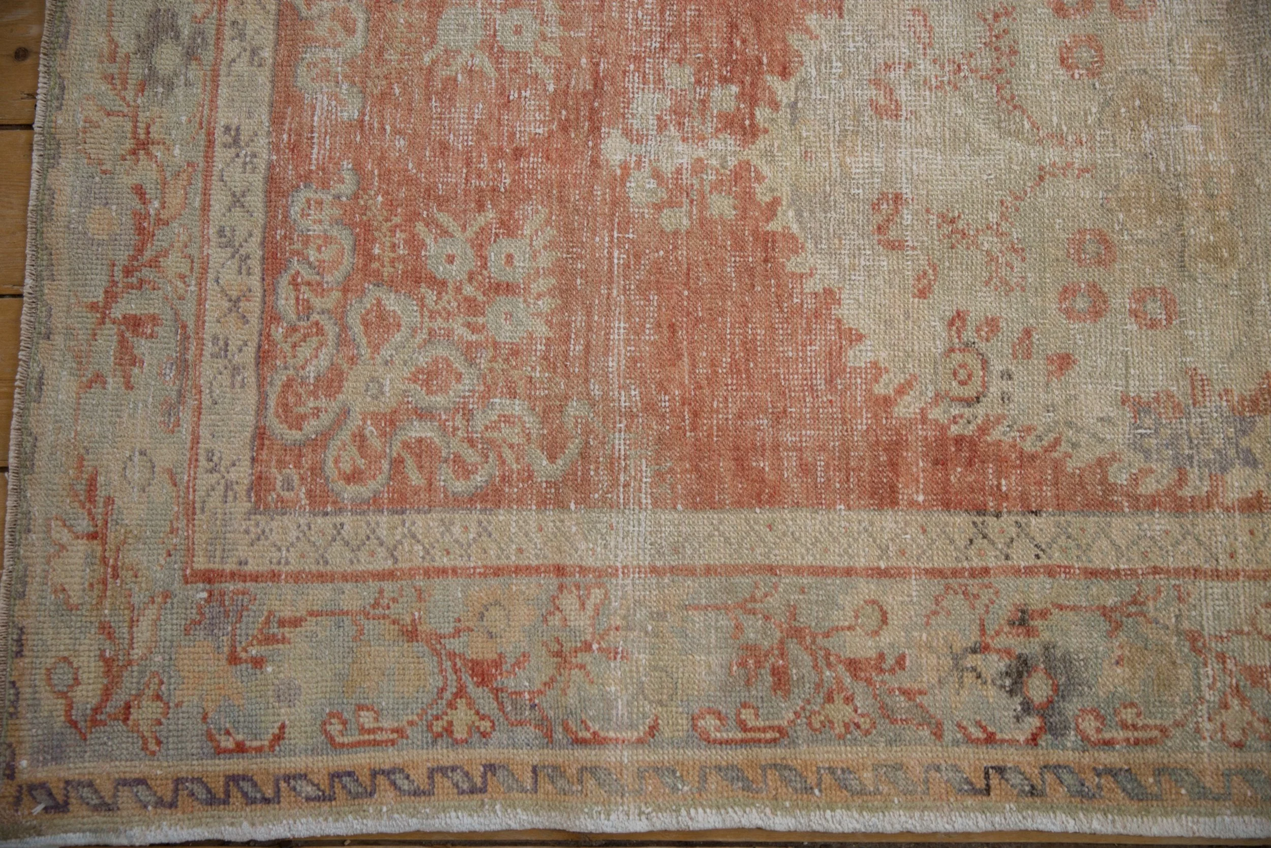 3.5x6.5 Vintage Distressed Oushak Rug - Image 5