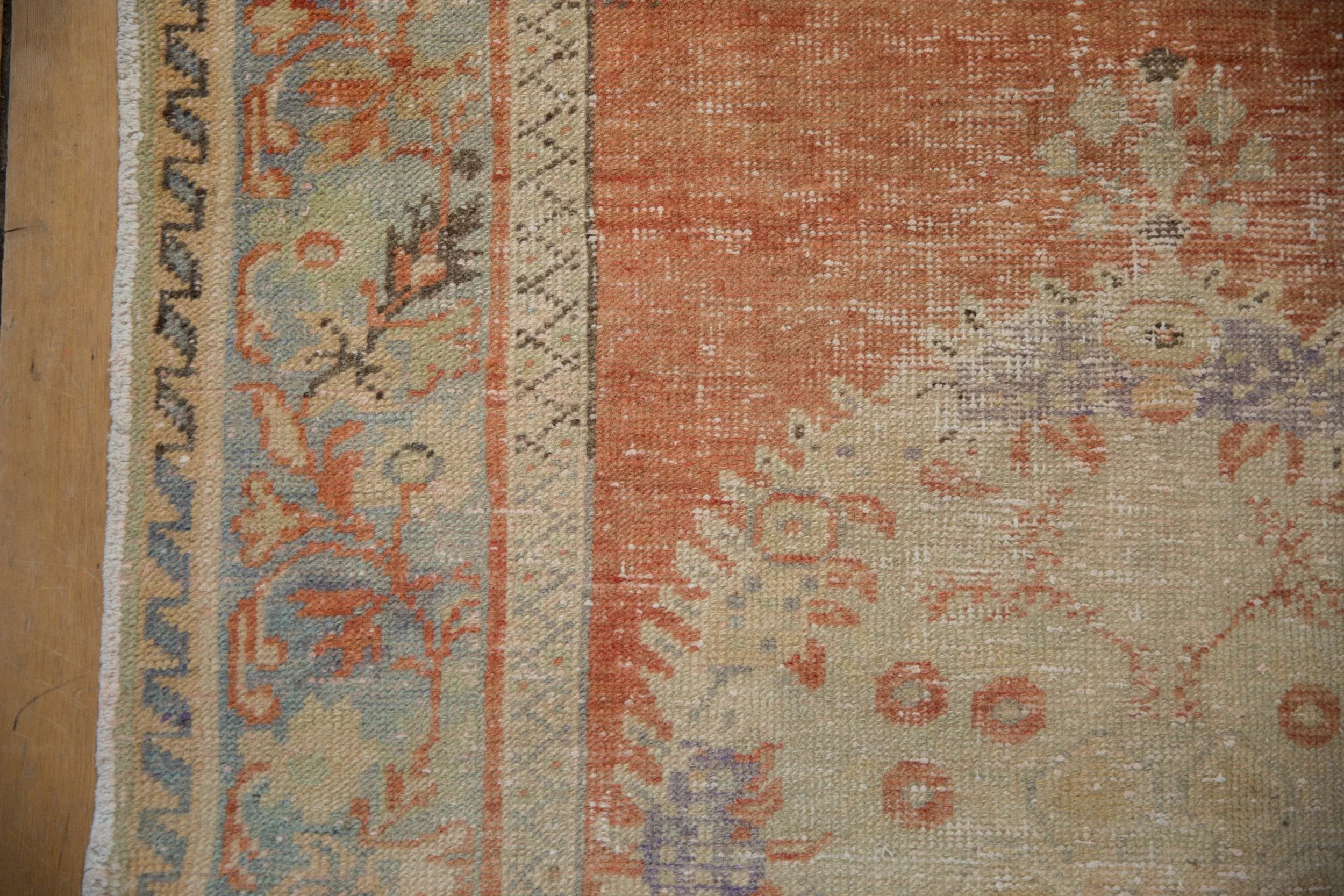 3.5x6.5 Vintage Distressed Oushak Rug - Image 8