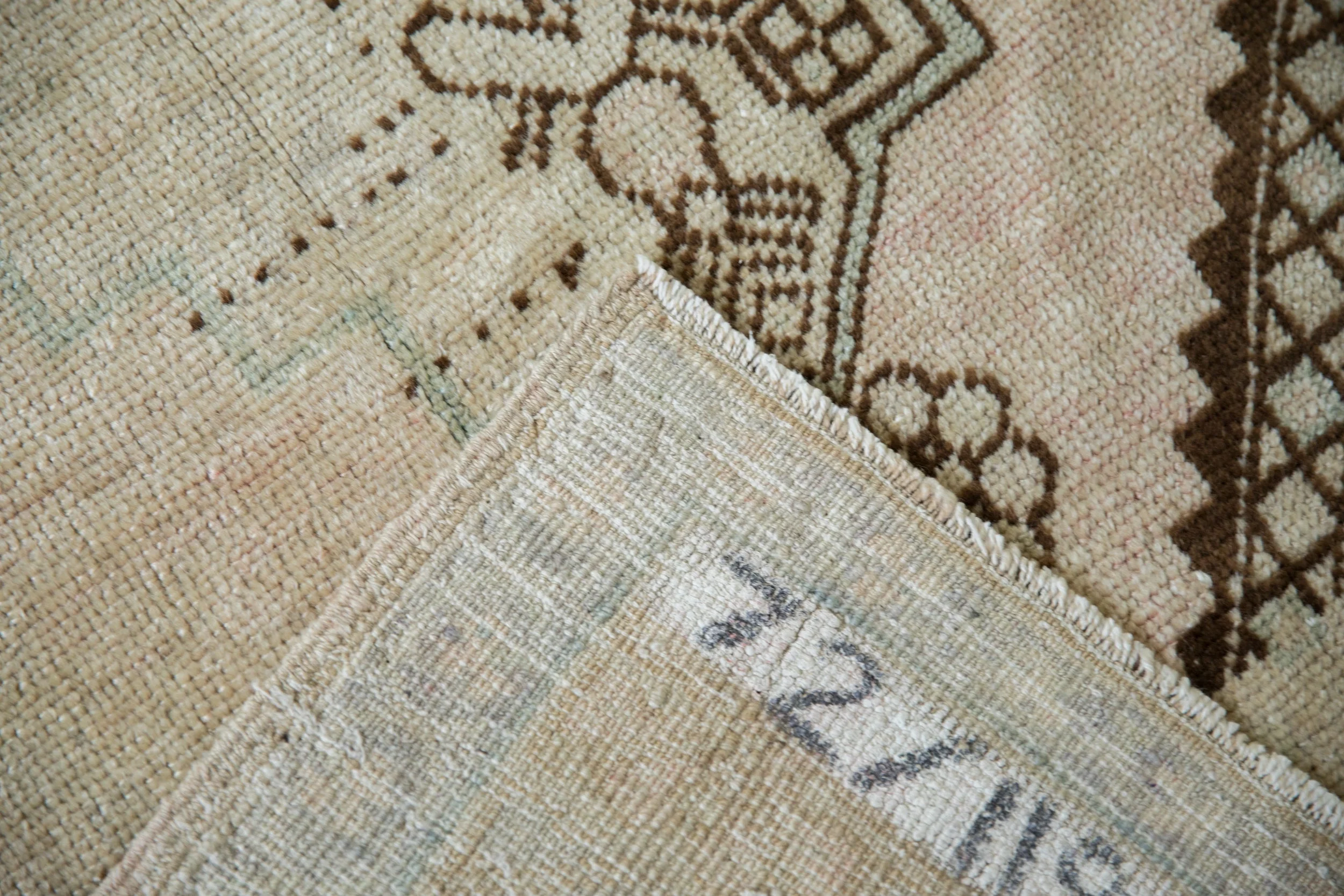 3.5x6.5 Vintage Distressed Oushak Rug - Image 10