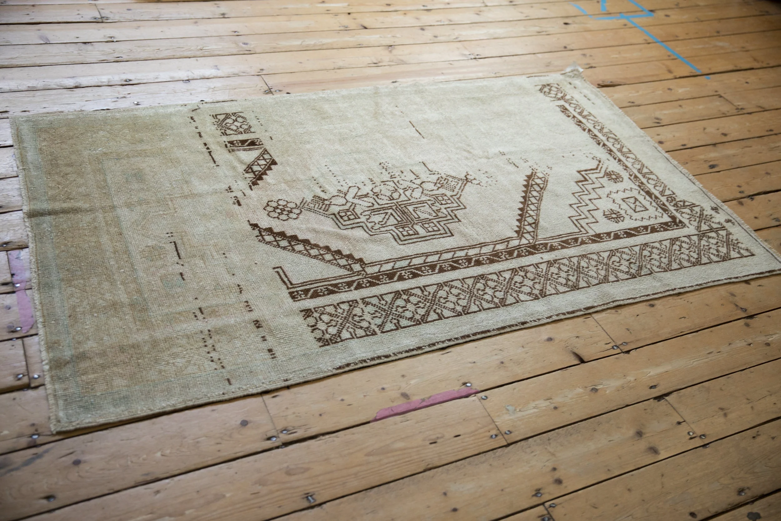 3.5x6.5 Vintage Distressed Oushak Rug - Image 11
