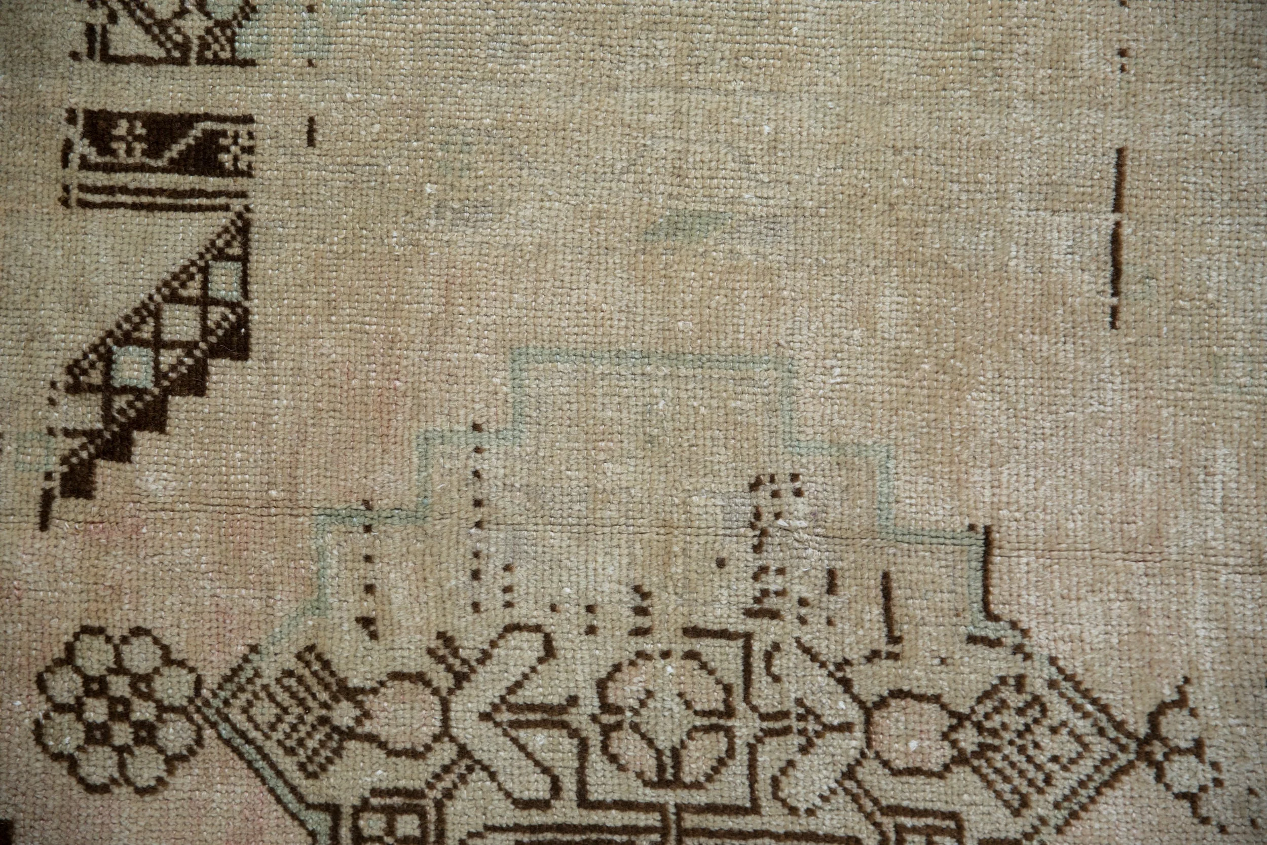 3.5x6.5 Vintage Distressed Oushak Rug - Image 3
