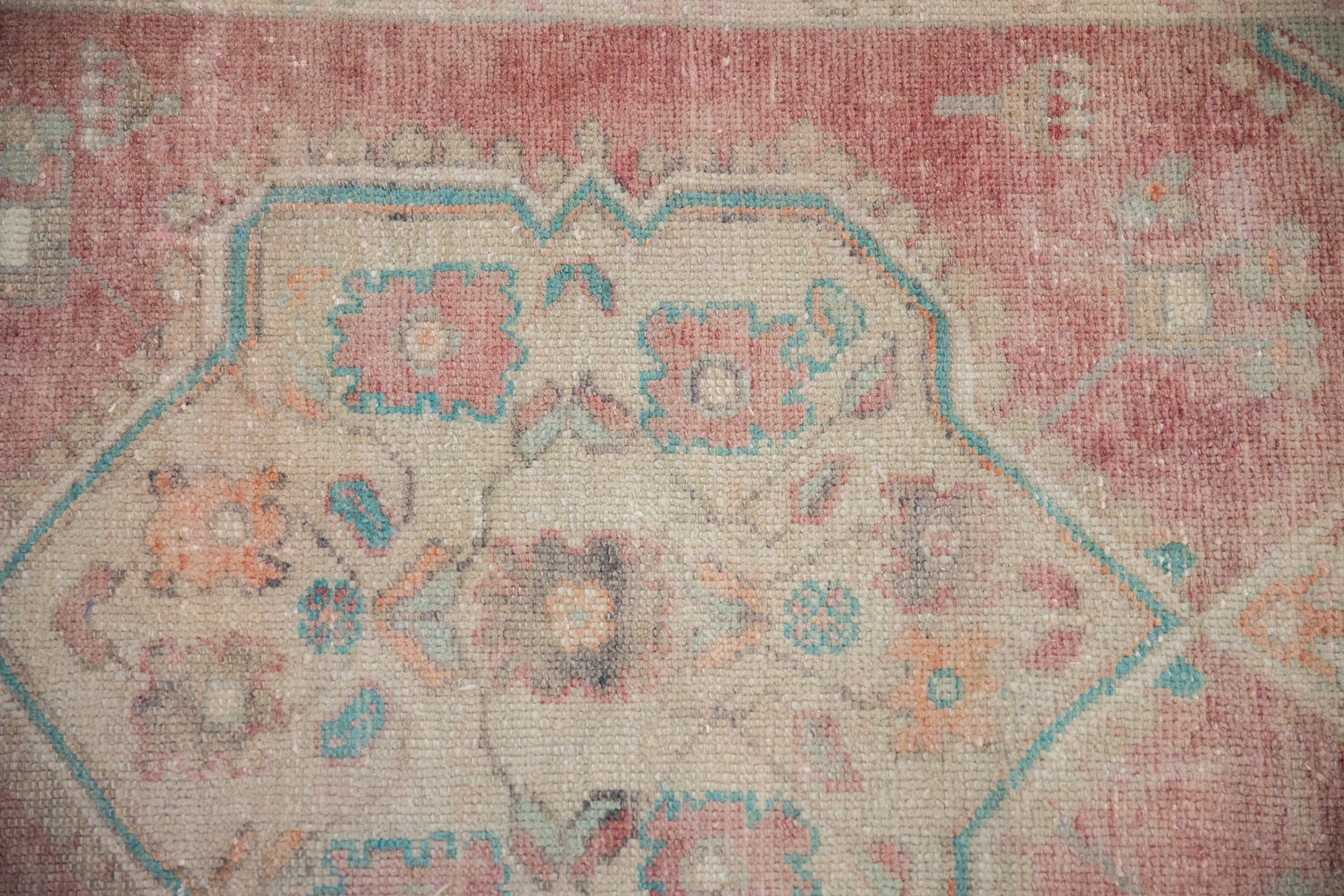 3.5x6.5 Vintage Distressed Oushak Rug - Image 3