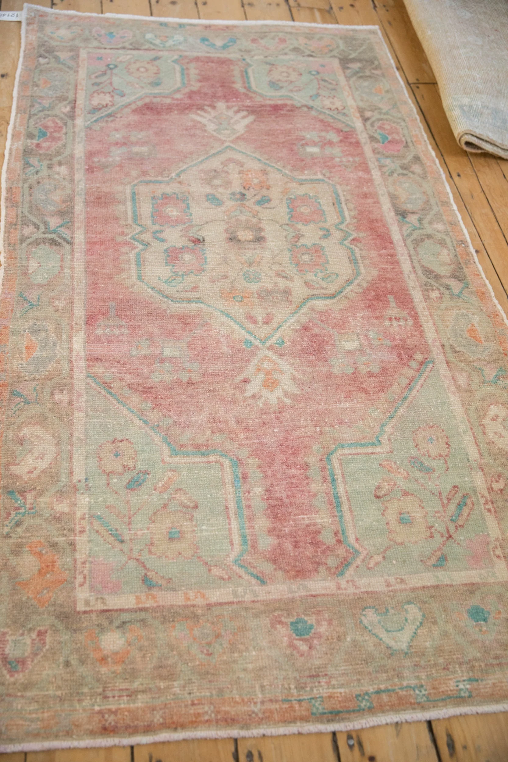 3.5x6.5 Vintage Distressed Oushak Rug - Image 4