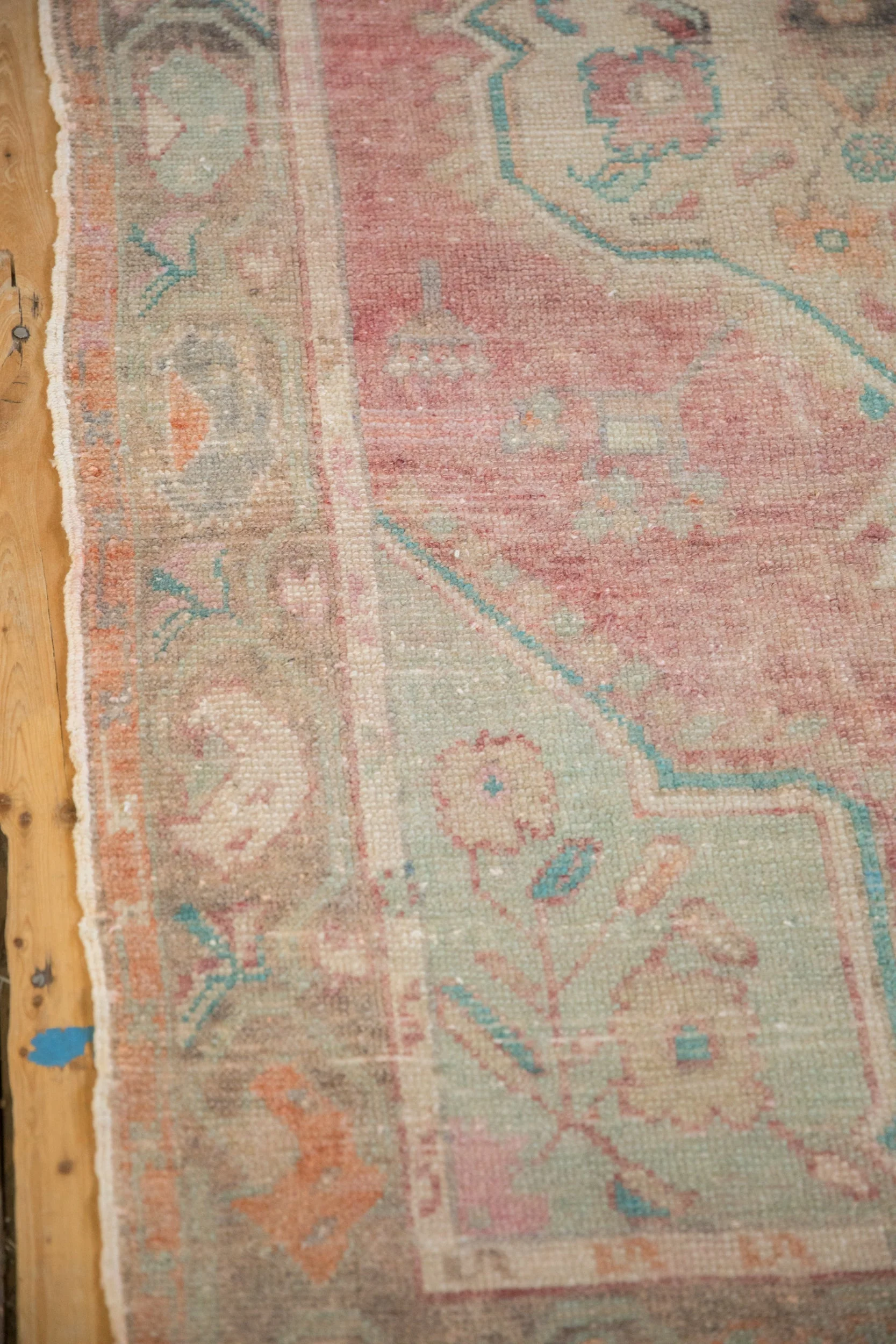 3.5x6.5 Vintage Distressed Oushak Rug - Image 5