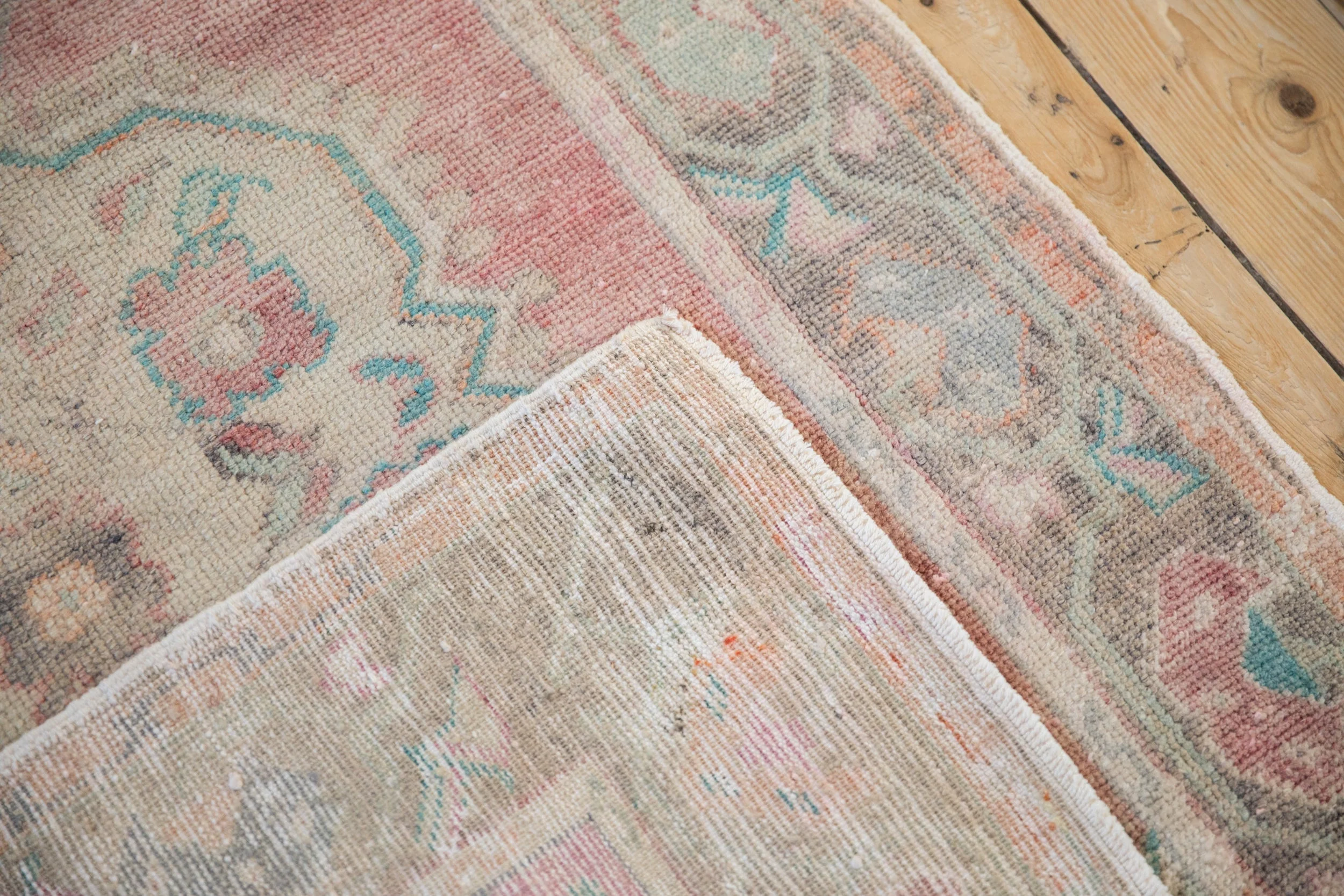 3.5x6.5 Vintage Distressed Oushak Rug - Image 9