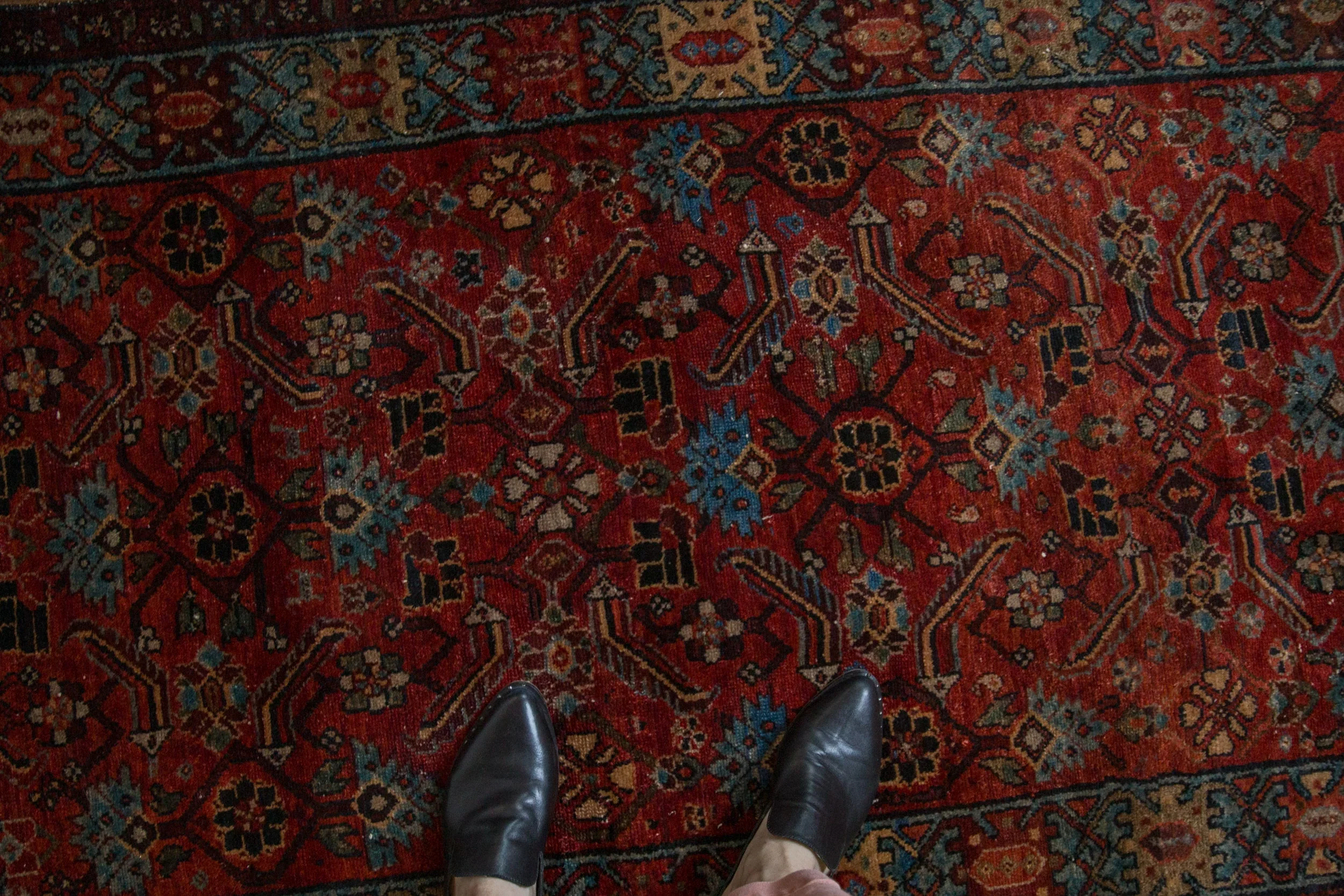 3.5x6.5 Vintage Fine Hamadan Rug - Image 2