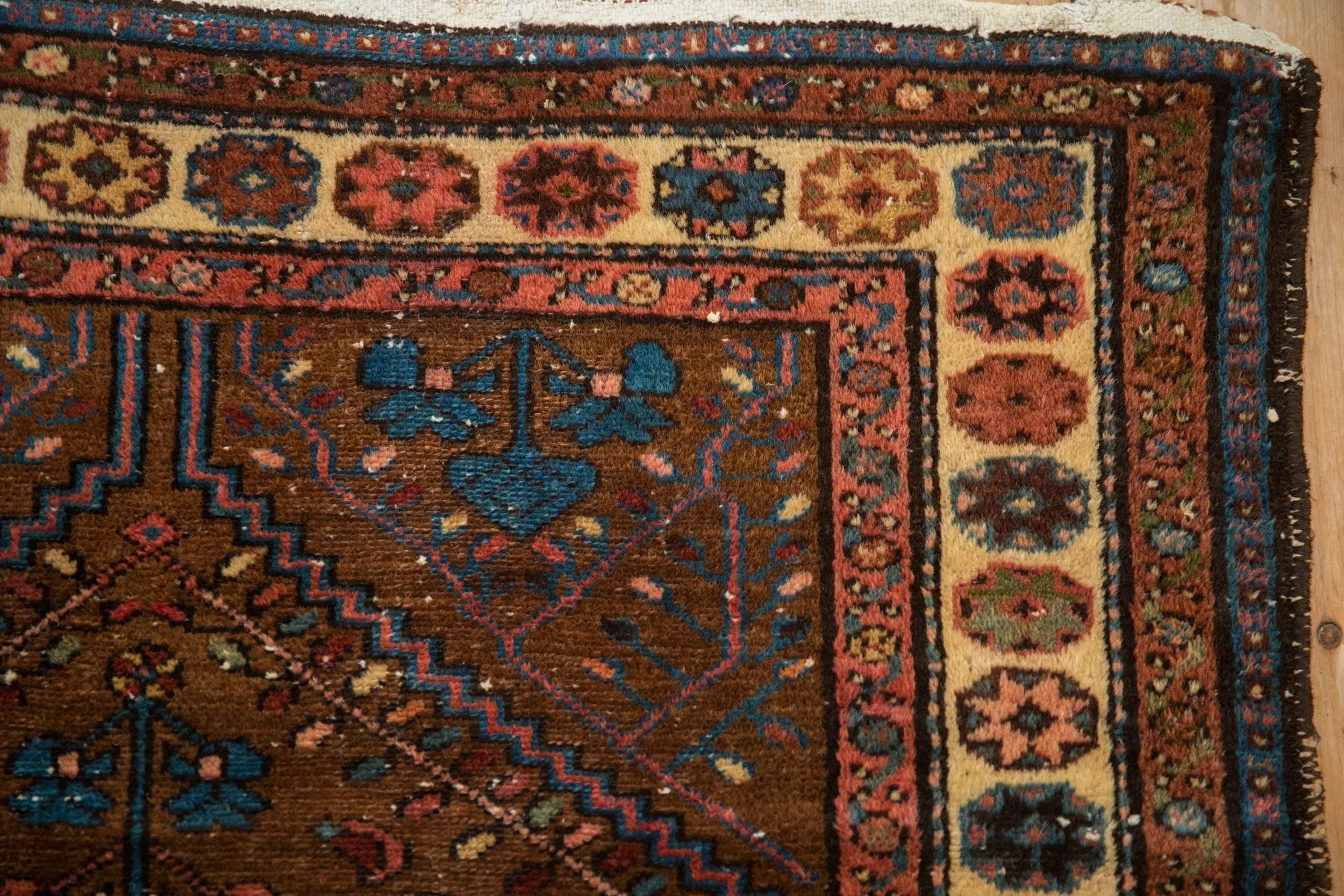 3.5x6.5 Vintage Kurdish Hamadan Rug - Image 3