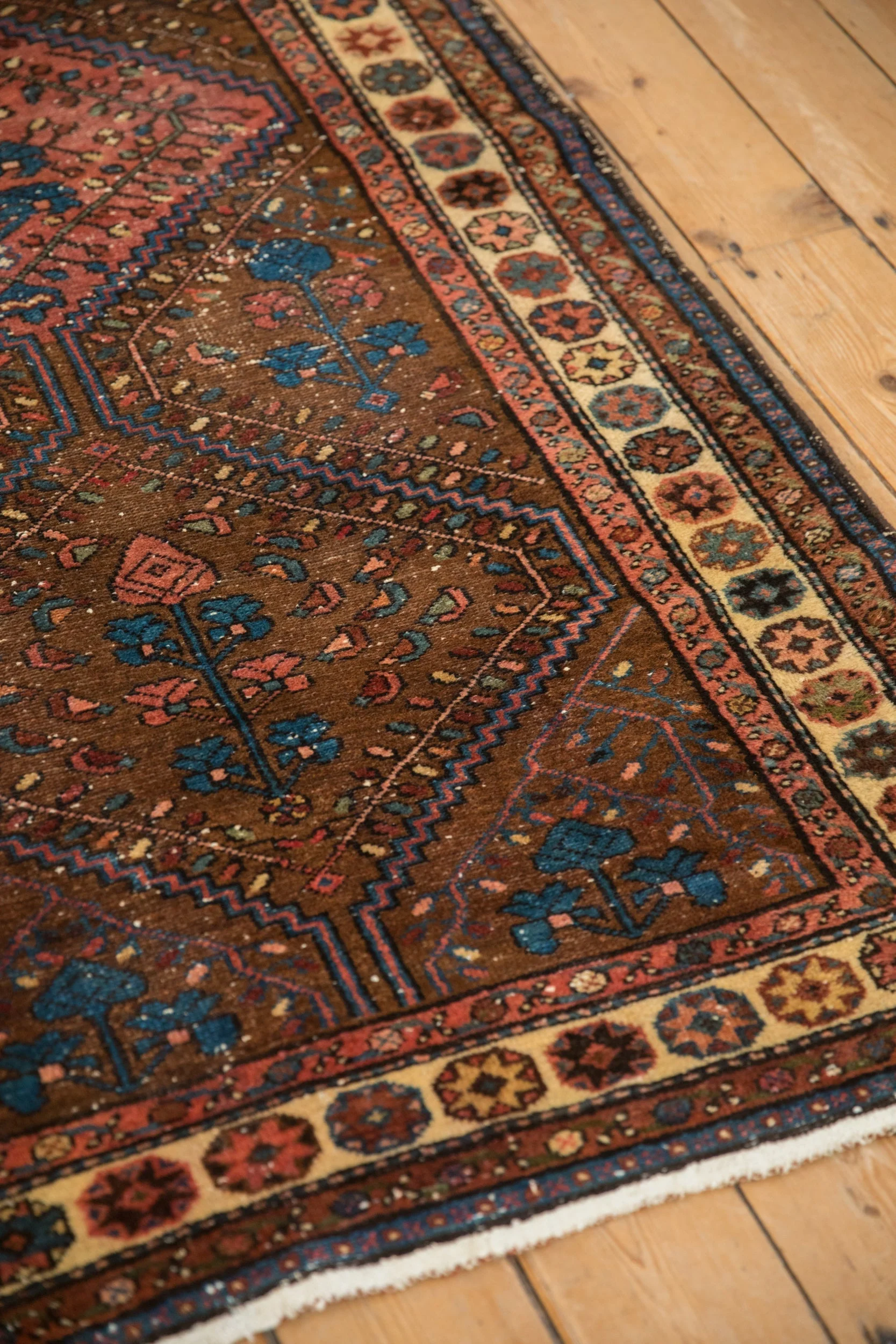 3.5x6.5 Vintage Kurdish Hamadan Rug - Image 5