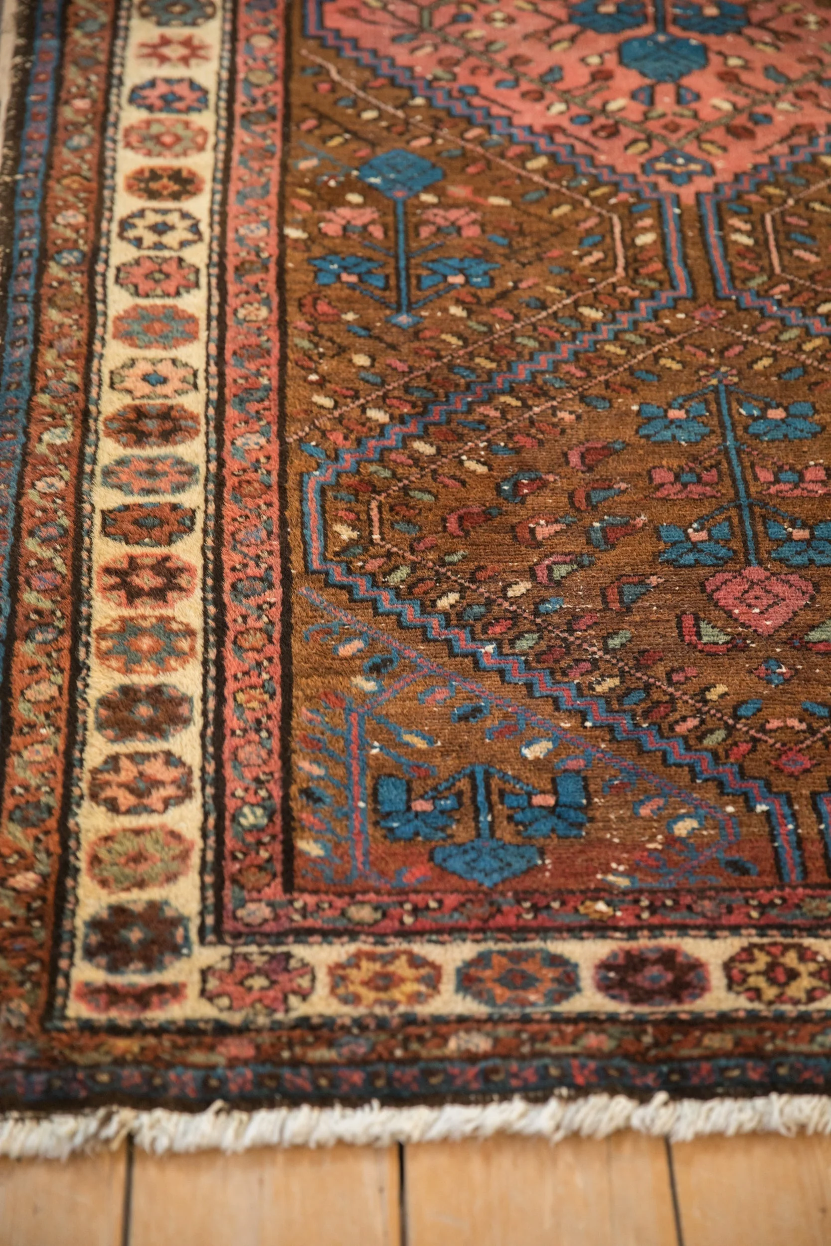 3.5x6.5 Vintage Kurdish Hamadan Rug - Image 8