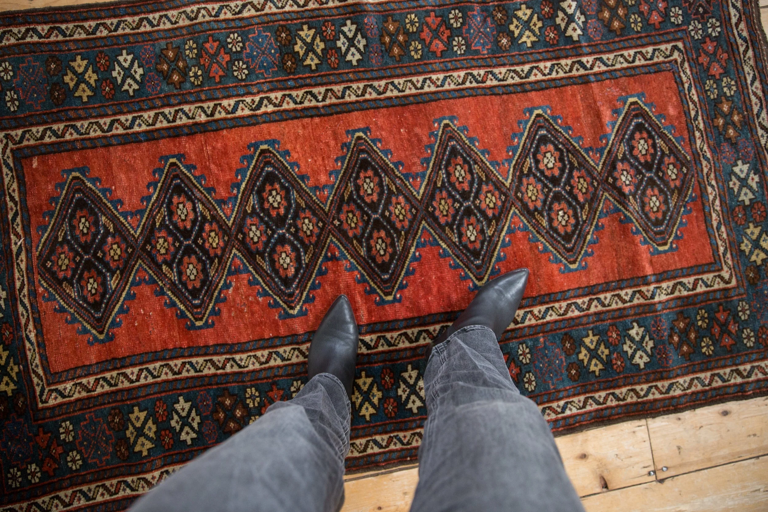 3.5x6 Antique Kurdish Rug - Image 2