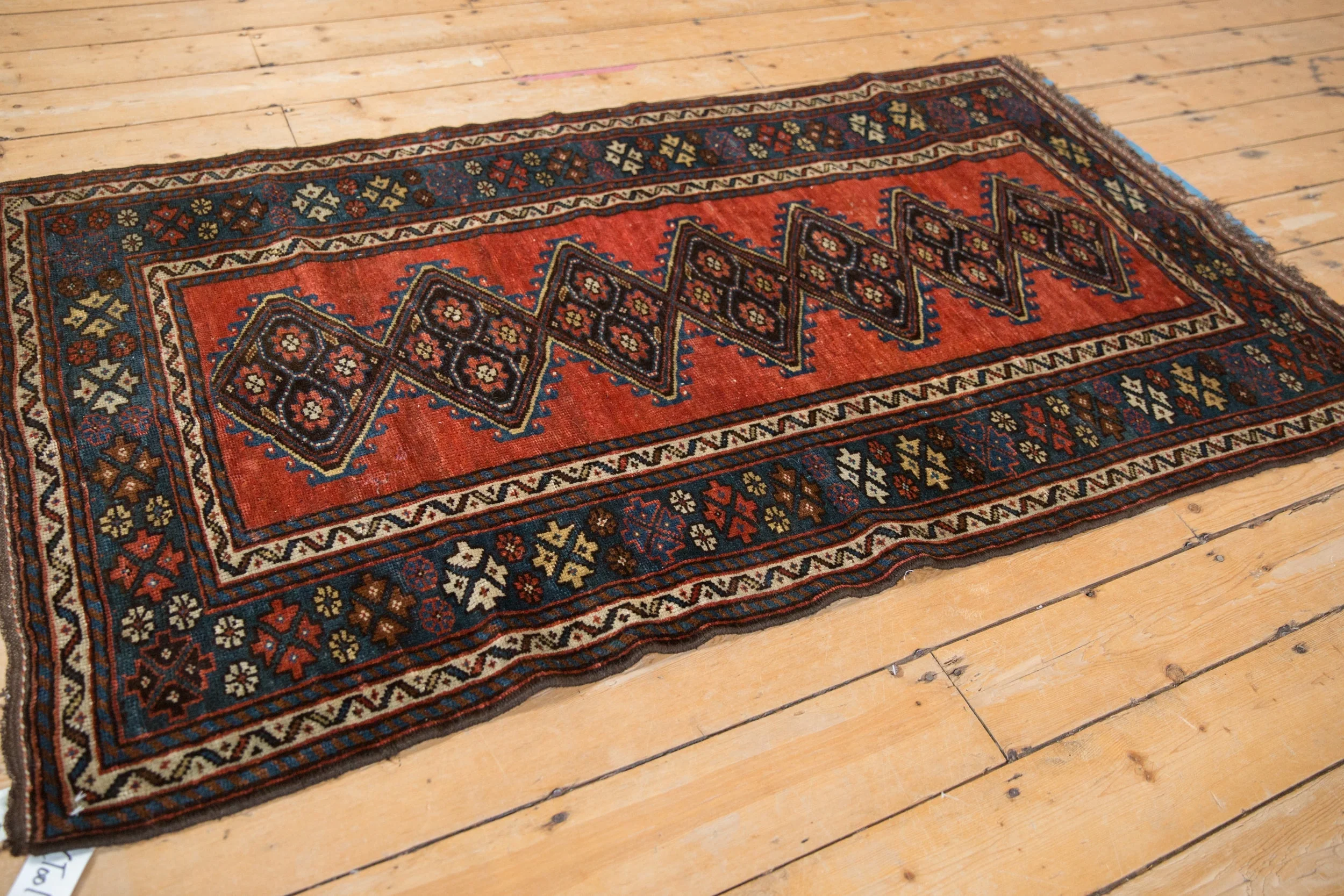 3.5x6 Antique Kurdish Rug - Image 6
