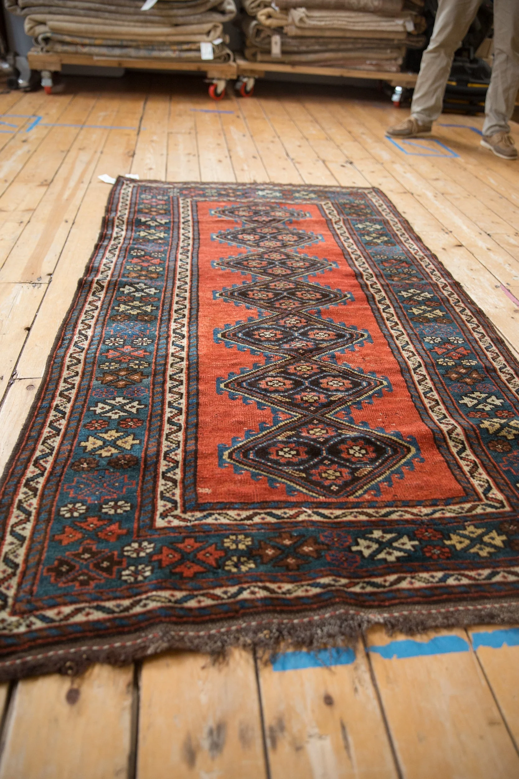3.5x6 Antique Kurdish Rug - Image 7