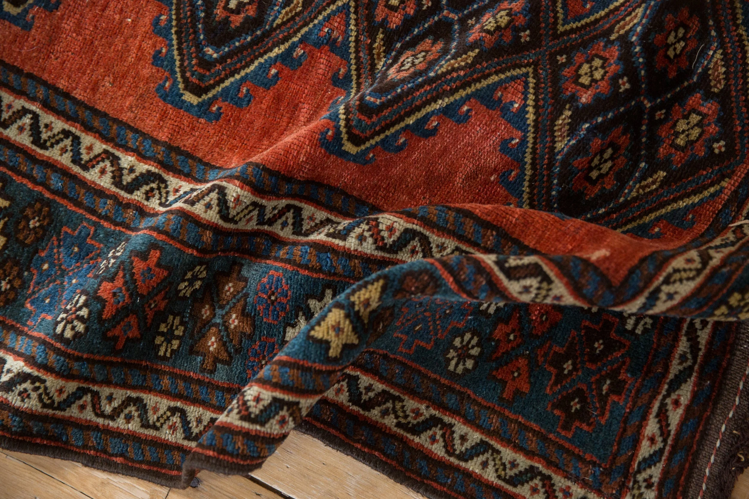 3.5x6 Antique Kurdish Rug - Image 9