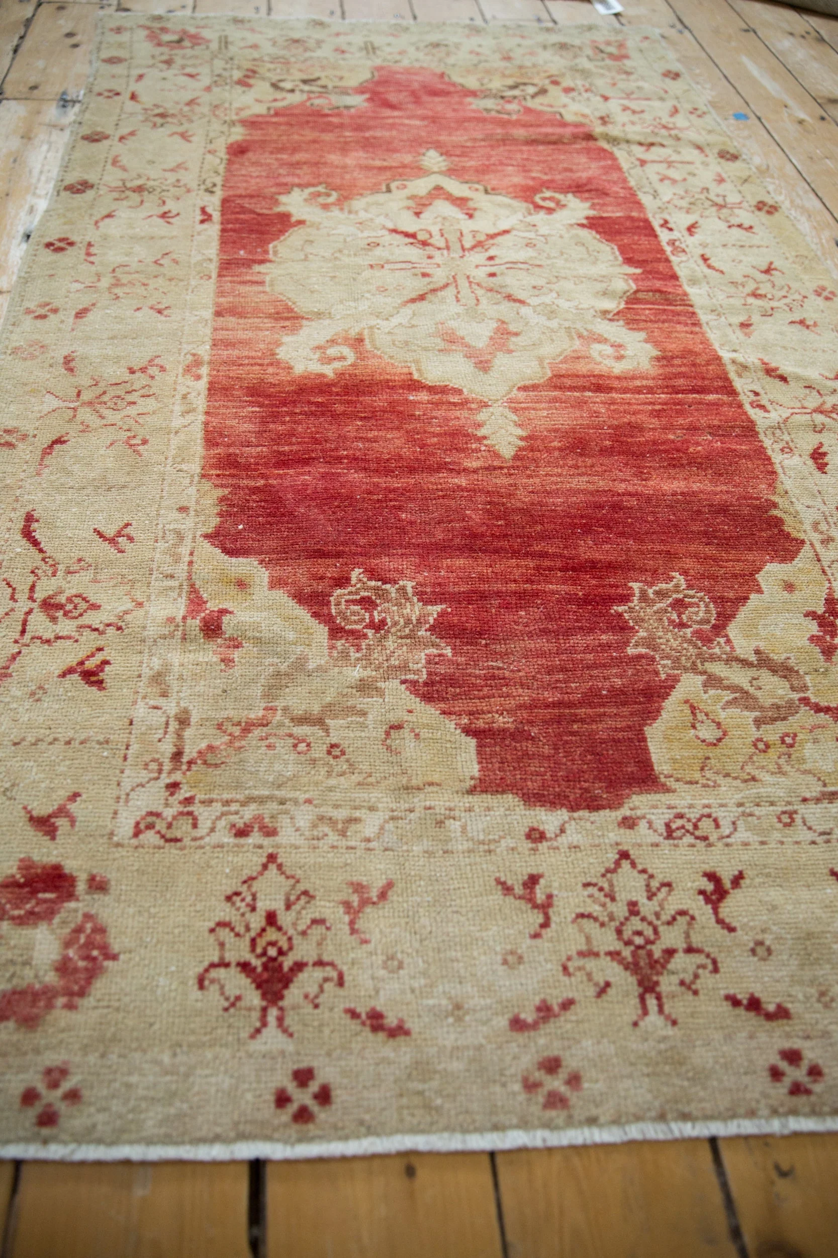 3.5x6 Vintage Distressed Anatolian Rug - Image 8